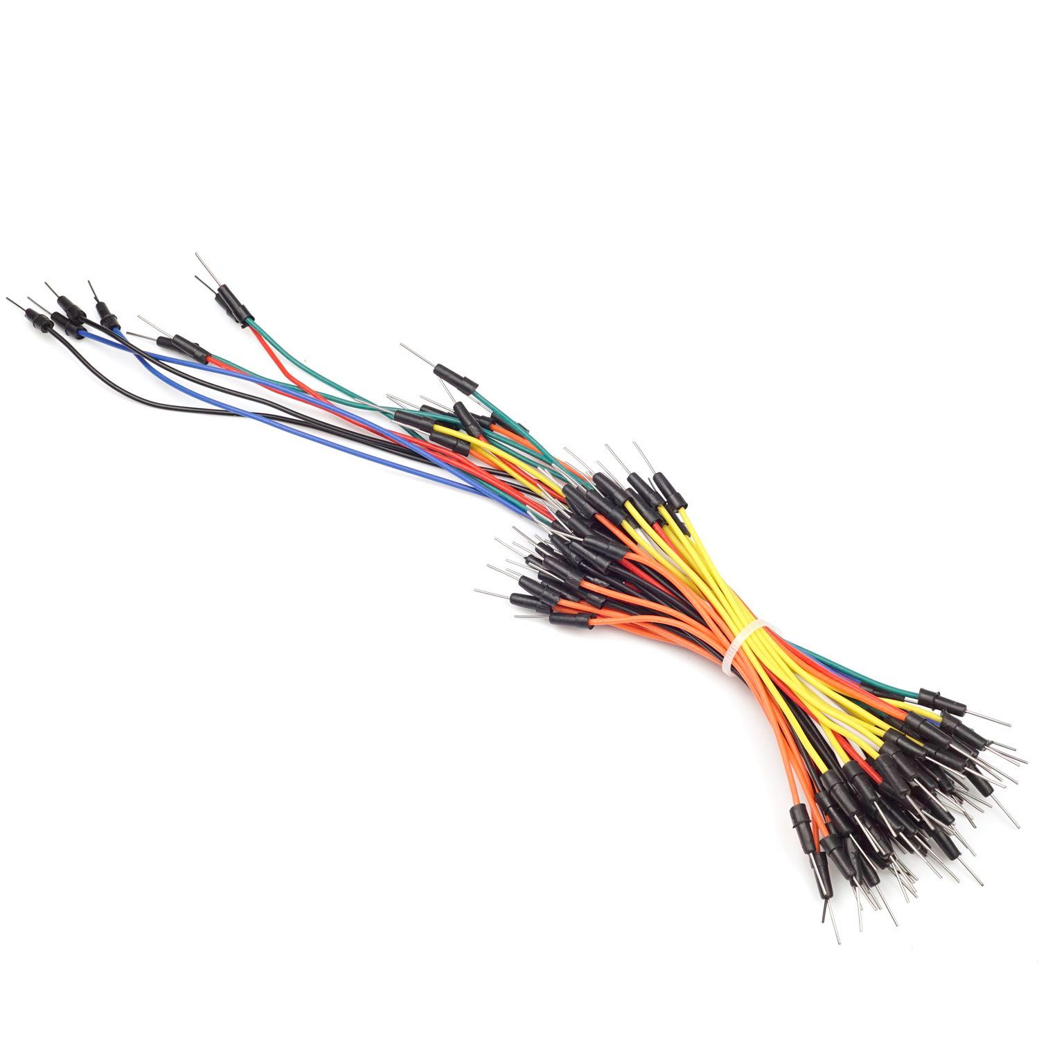 Jumper Kabel Kit / Set mit 65 Kabeln in 4 Längen für Breadboards Elektro-Kabel