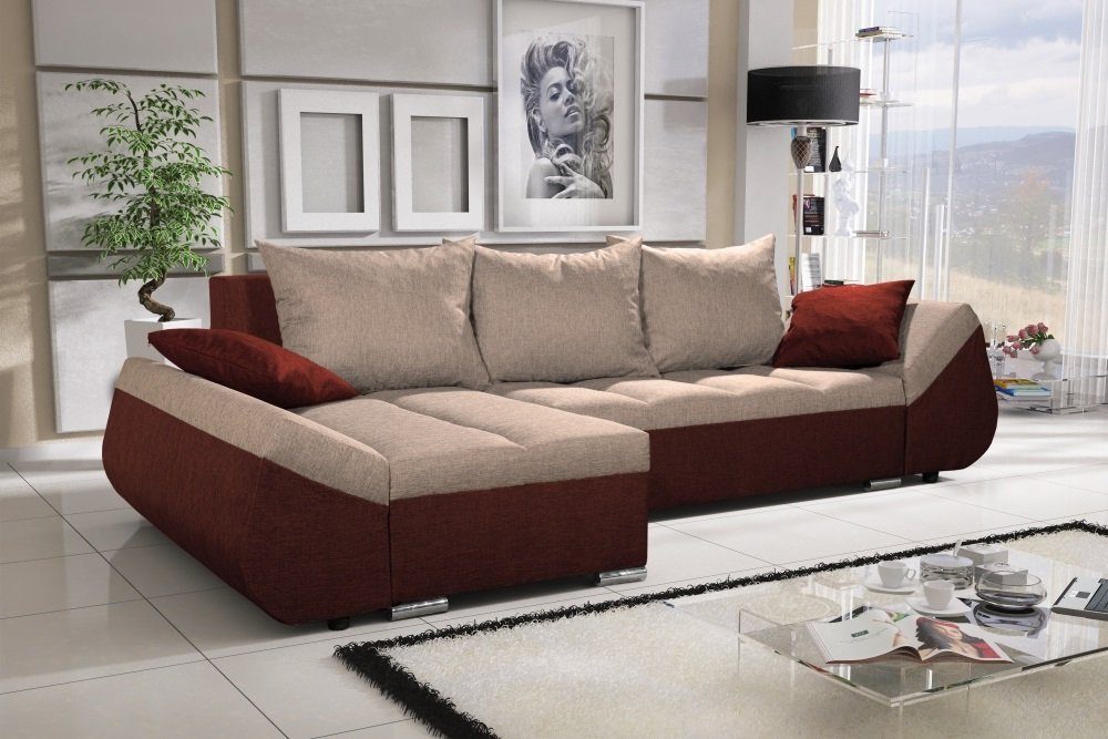 Fun Möbel Ecksofa Schlafsofa Sofa KLEO günstig online kaufen
