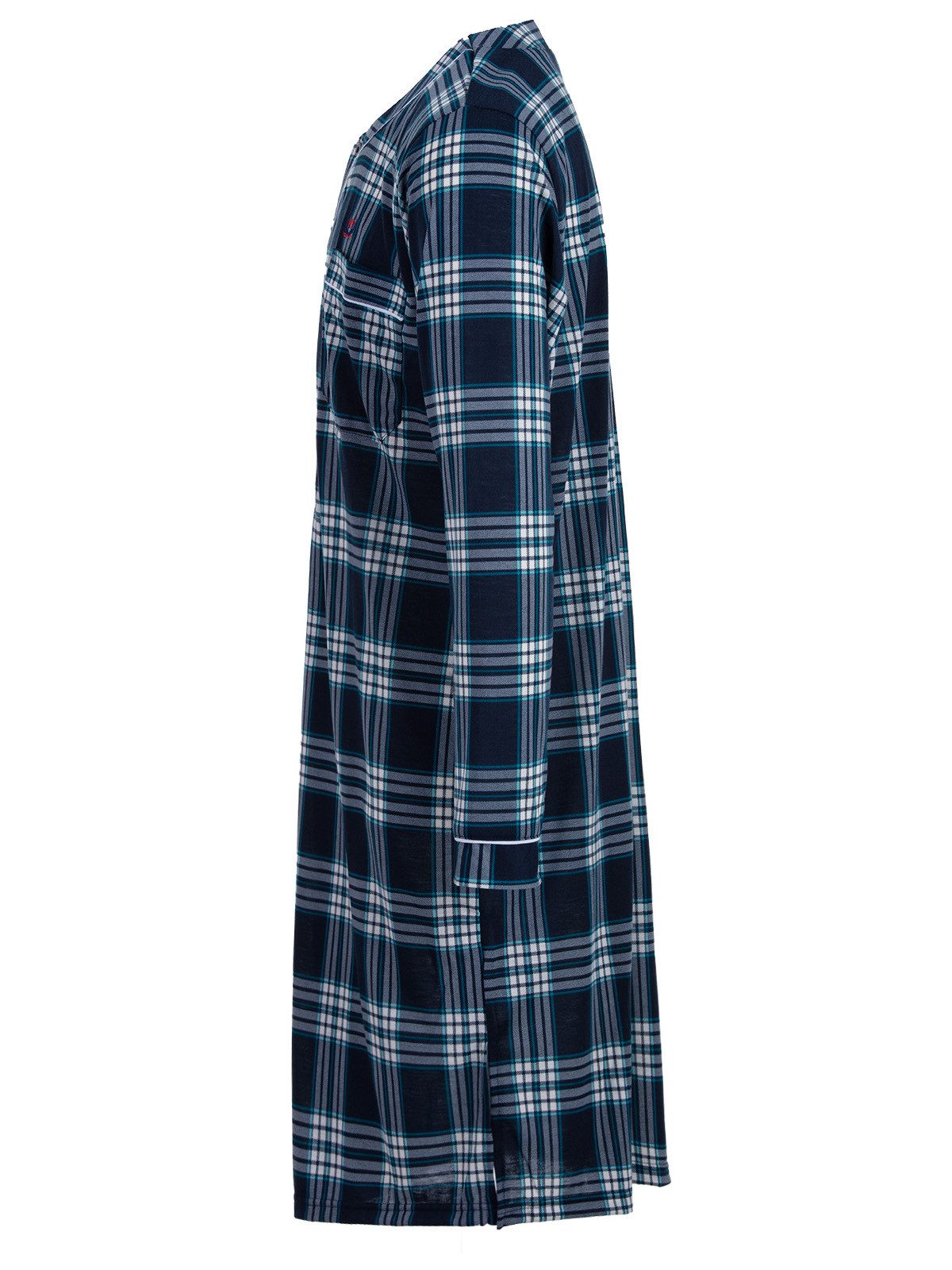 Henry Terre Nachthemd Nachthemd langarm - Tartan Muster günstig online kaufen