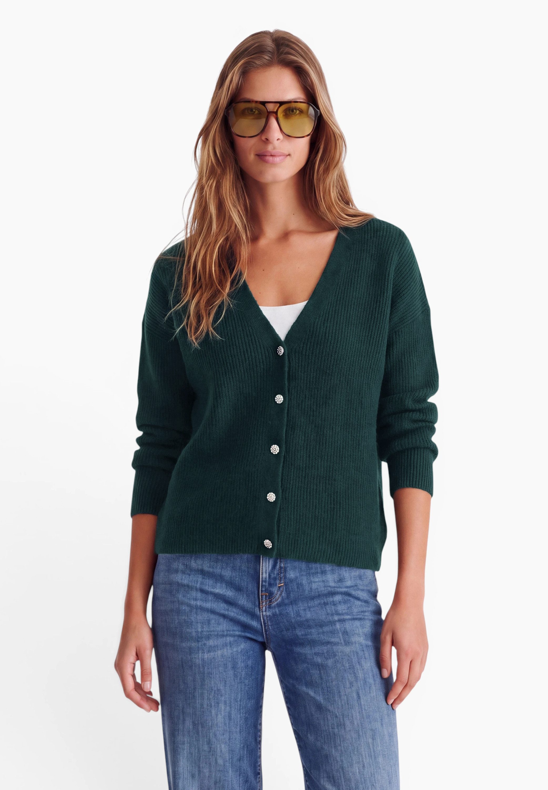 STREET ONE STUDIO Cardigan mit V-Ausschnitt