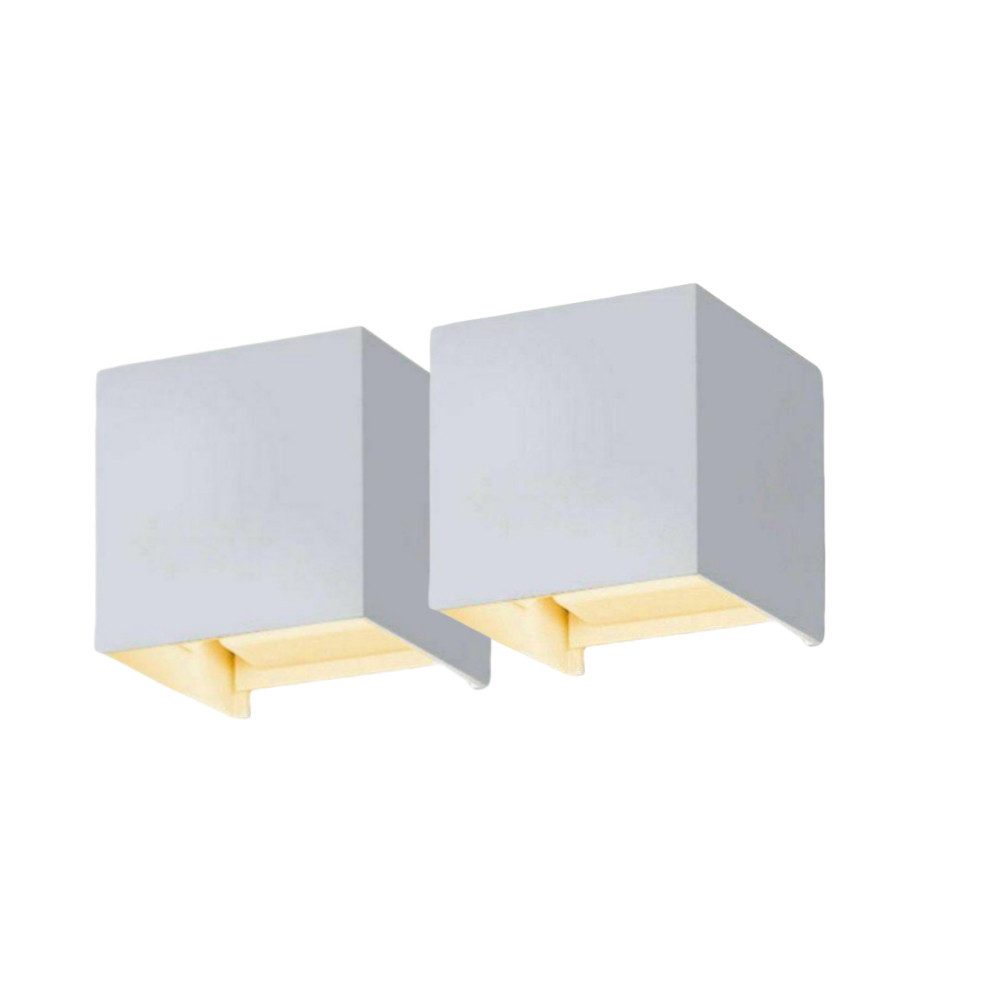 LETGOSPT Wandleuchte 2x LED Wandleuchten 7W günstig online kaufen