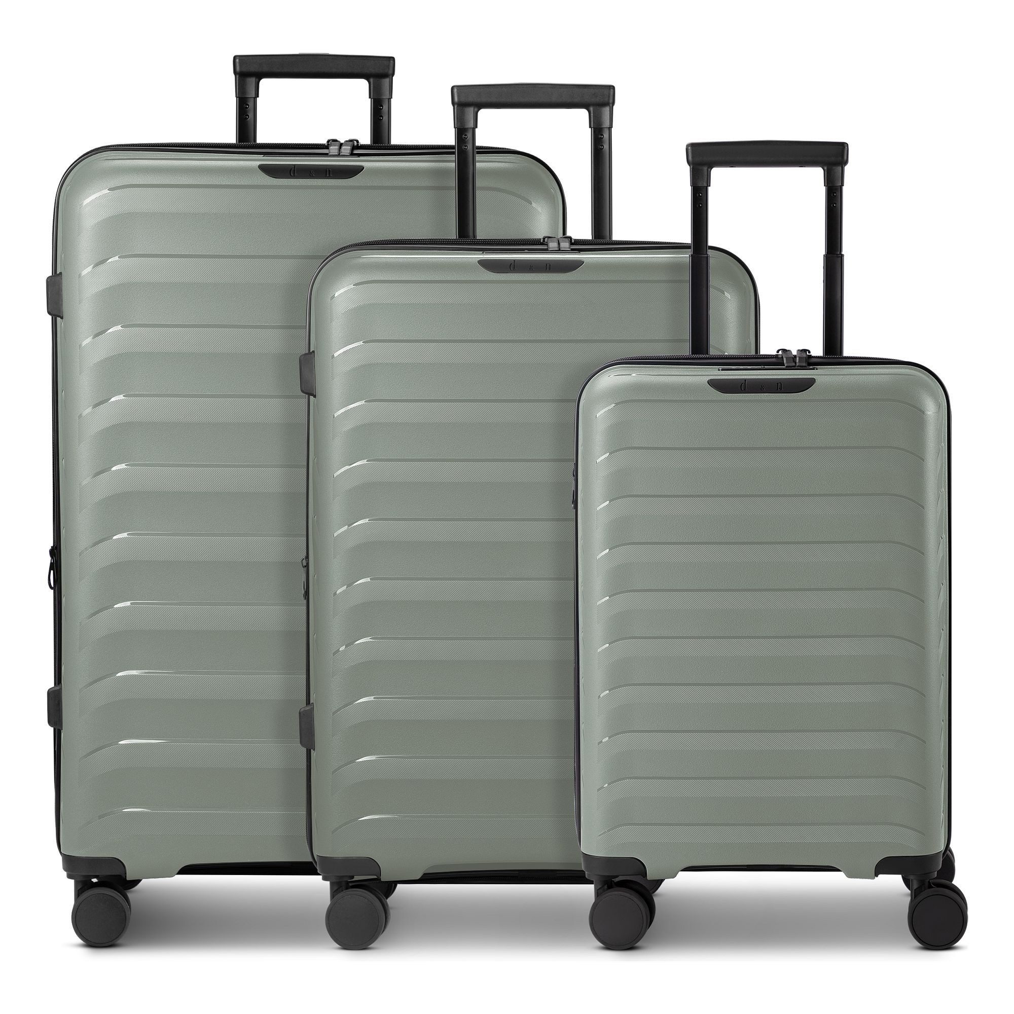 D&N Trolleyset Toronto, 4 Rollen, (3-teilig, 3 tlg), Polypropylen
