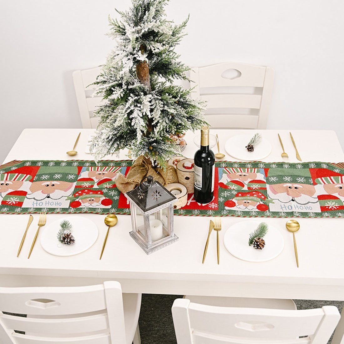 festliche Tischfahne Tischläufer DÖRÖY Weihnachtliche Tischläufer, Tischdekoration