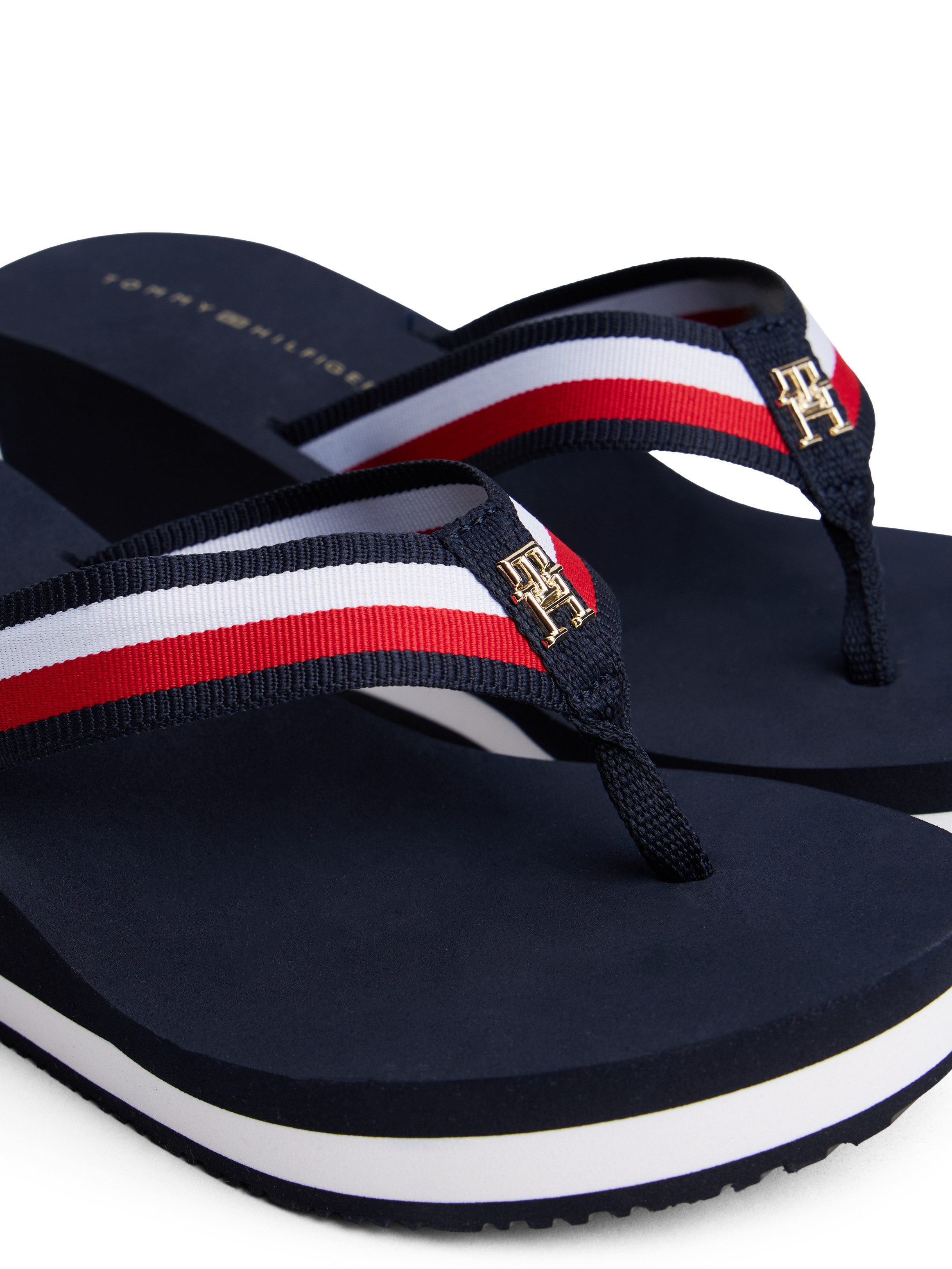 Tommy Hilfiger  Zehentrenner CORP MID WEDGE BEACH SAN günstig online kaufen