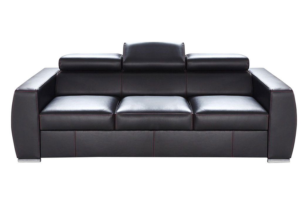 JVmoebel Sofa, Leder Sofa 3 Sitzer Bettfunktion Design Polster Modern Italienisches