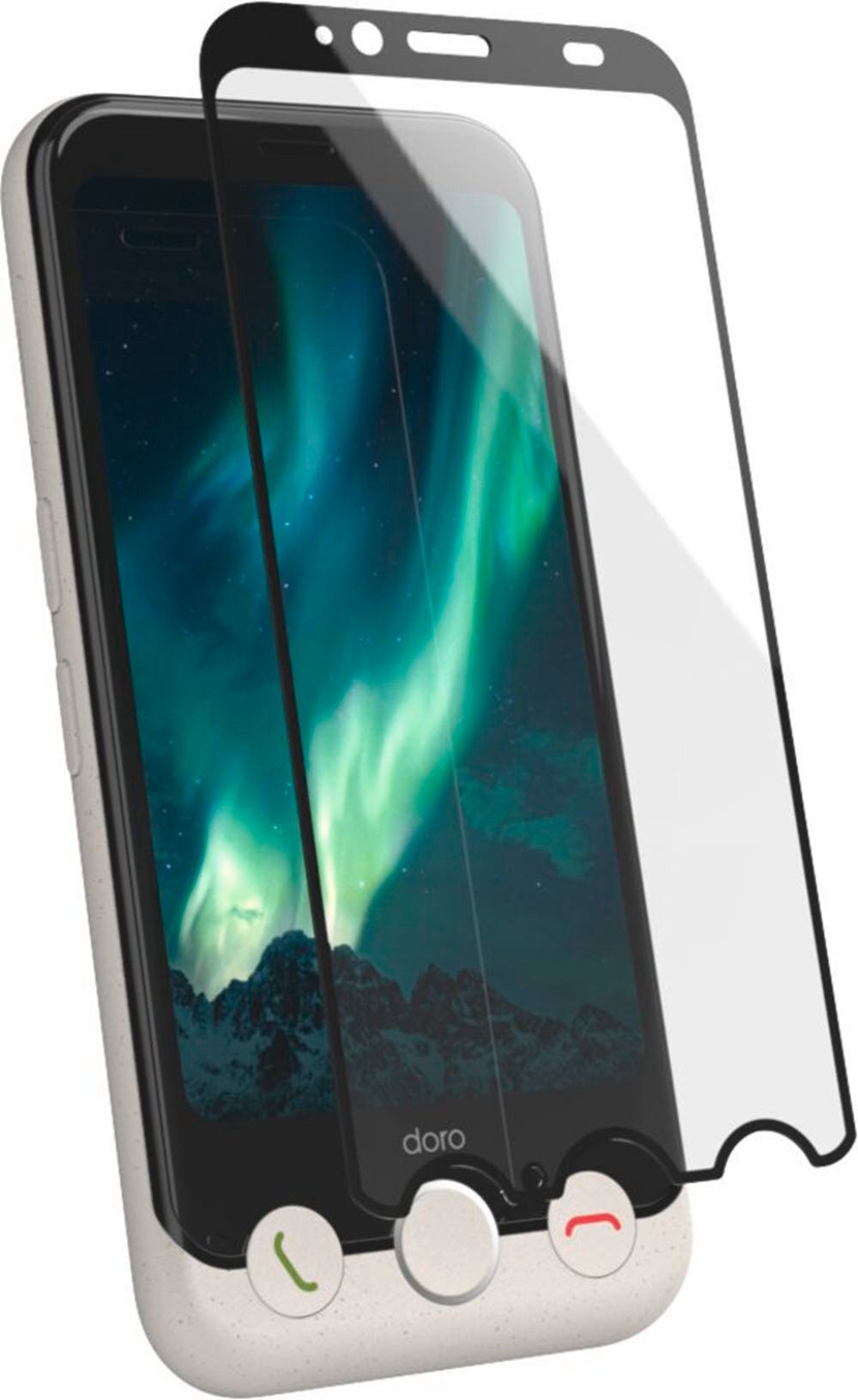 Doro Displayschutzfolie Doro Screen Protector für Doro Aurora 10 / 11, 1 Stück, Material: Sicherheitsglas (Gehärtet)