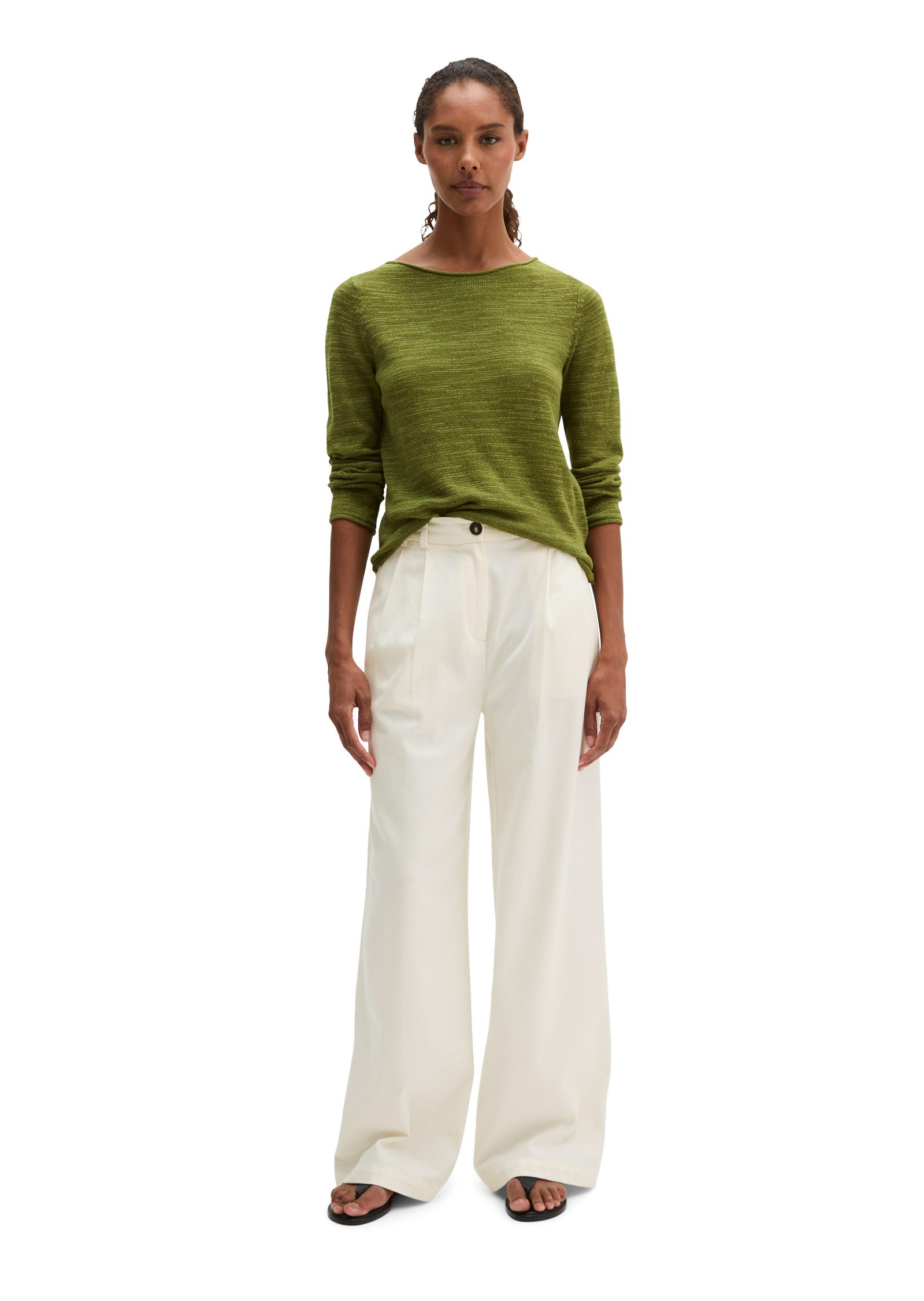 Marc O'Polo Strickpullover aus Leinen-Baumwolle-Mix – Bild 5 von 5