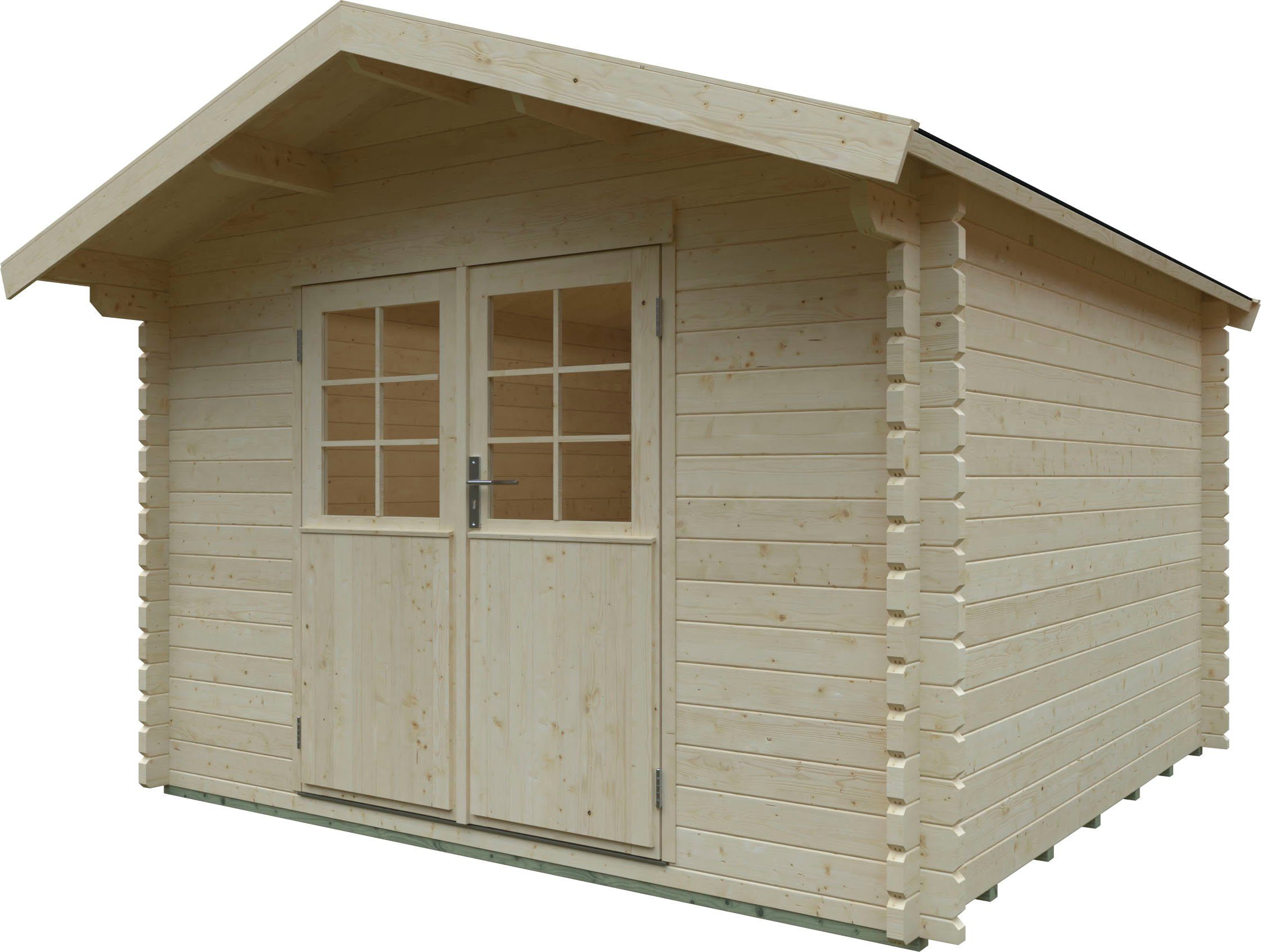 Kiehn-Holz Gartenhaus Jonsberg, BxT: 340x363 aus cm, naturbelassenem Fichtenholz