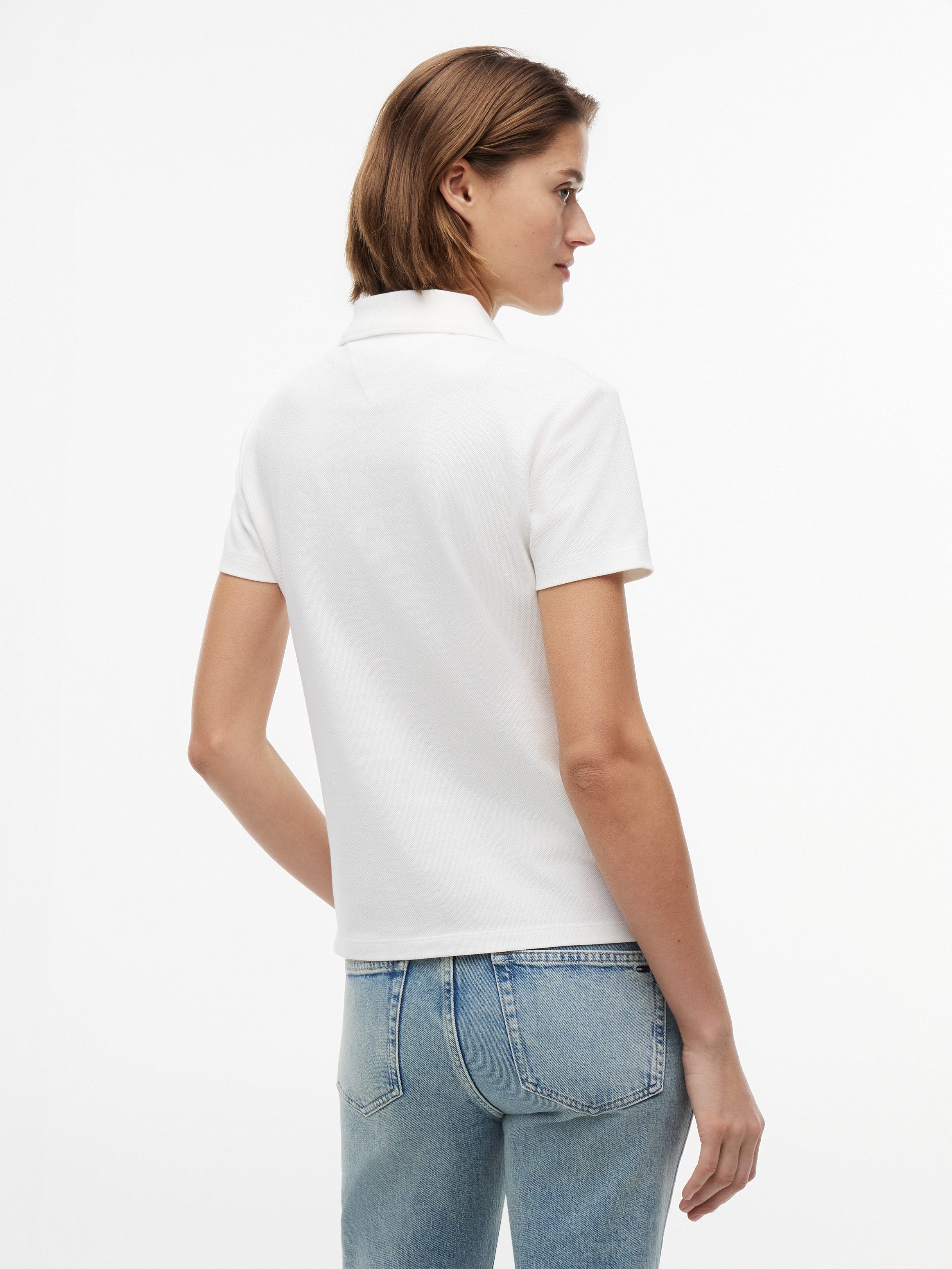 Tommy Jeans Poloshirt TJW SLIM ESSENTIAL SS POLO Baumwollmischung, slim fit – Bild 2 von 5