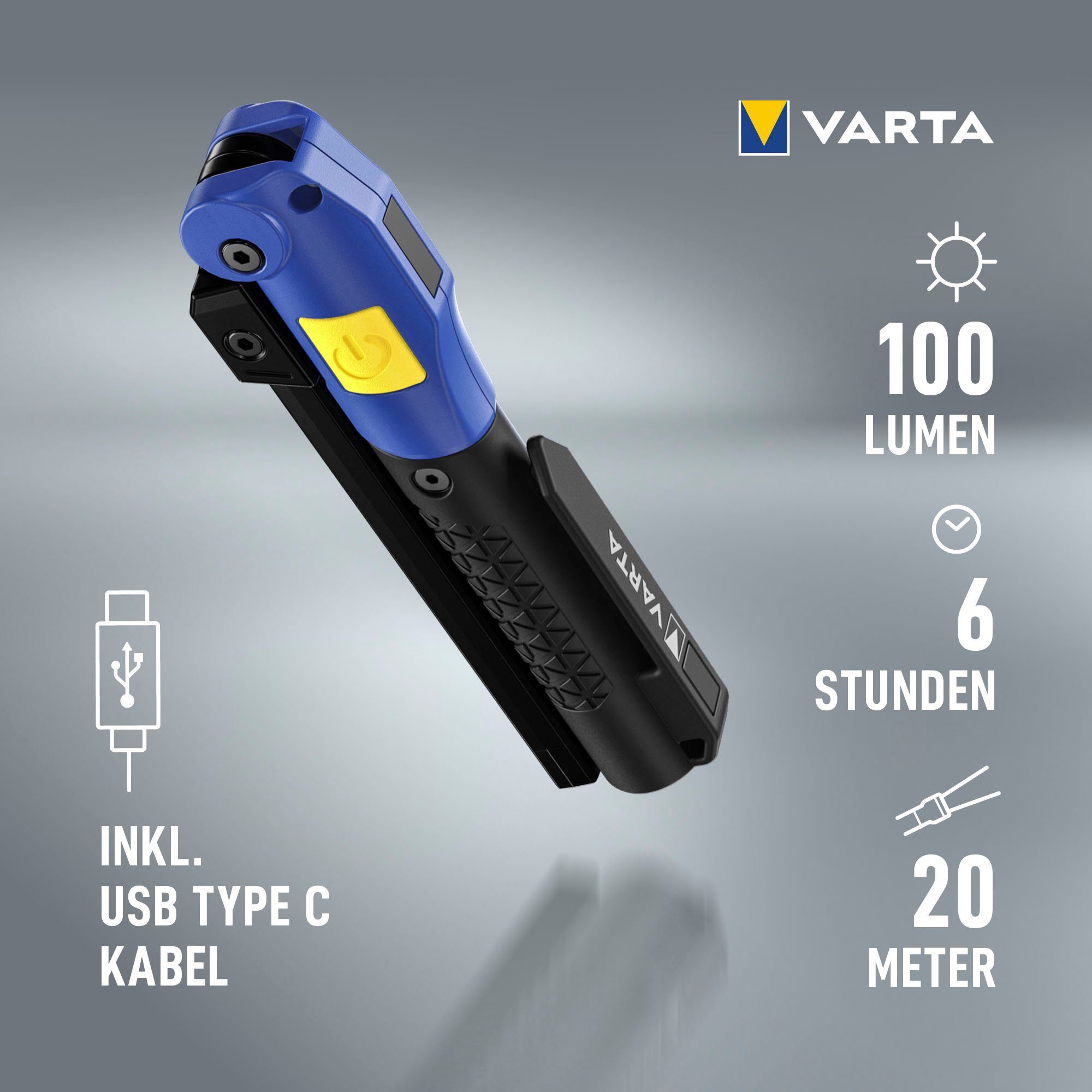 VARTA Taschenlampe Multifunction Work F20R Light Flex®