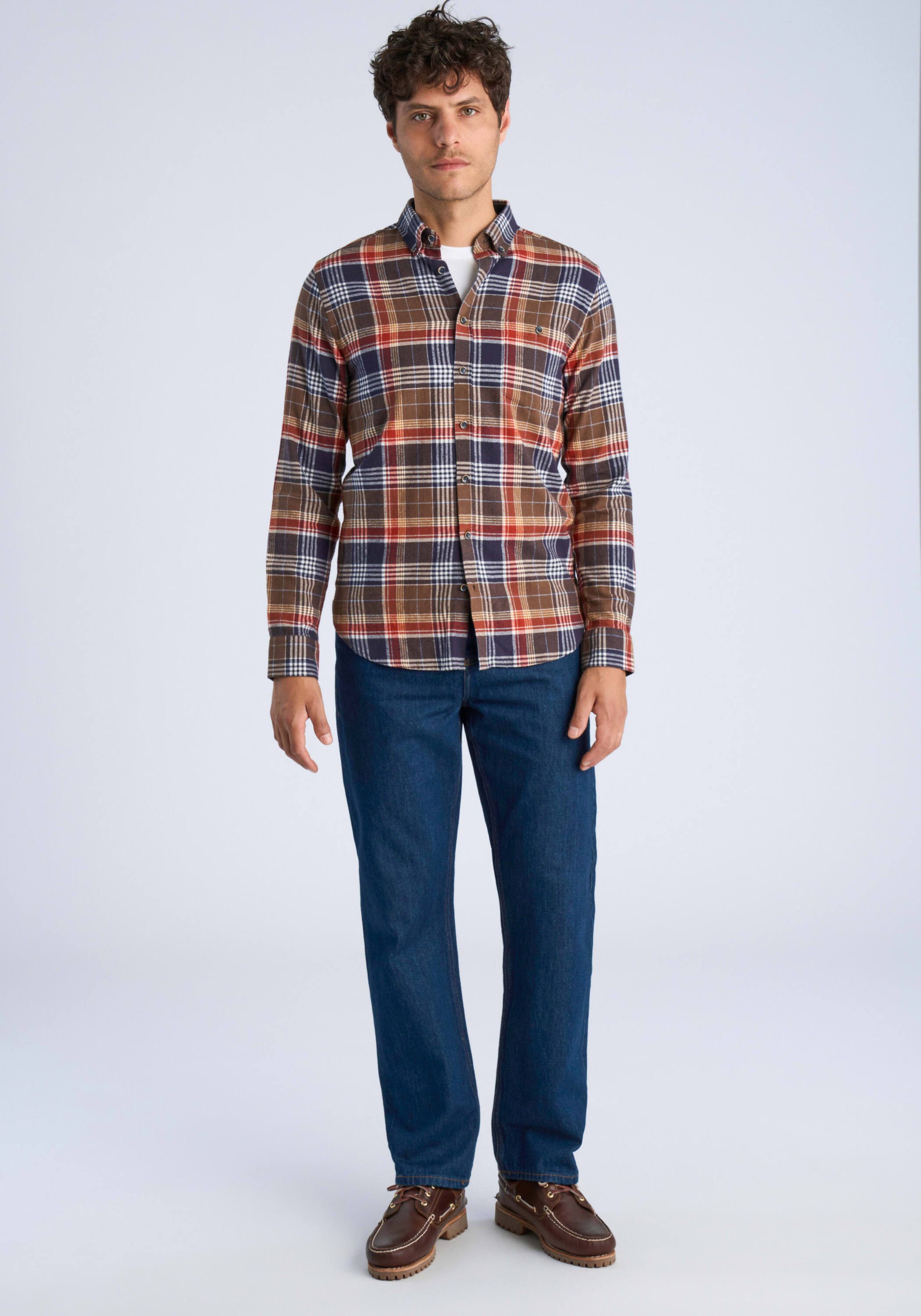LINDBERGH Businesshemd Business-Casual-Hemd (Langarm) Relaxed Fit – Bild 5 von 5