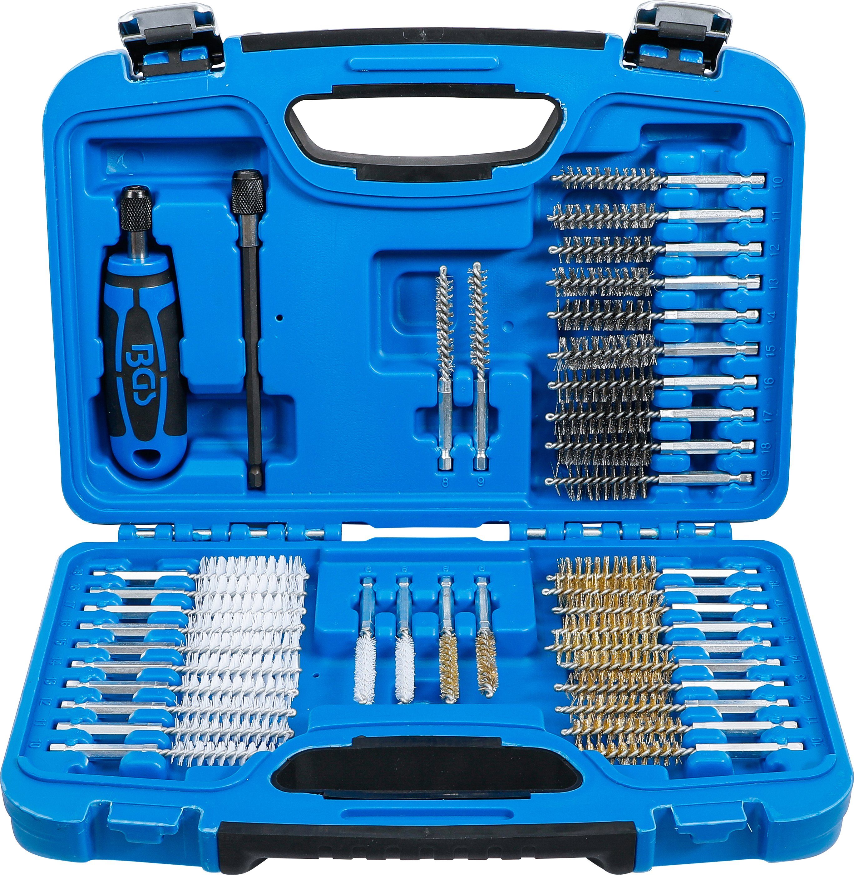 Reinigungsbürsten-Set Bürsten-Satz, 38-tlg., alle Bürsten mit Aufnahme 6,3 mm (1/4)