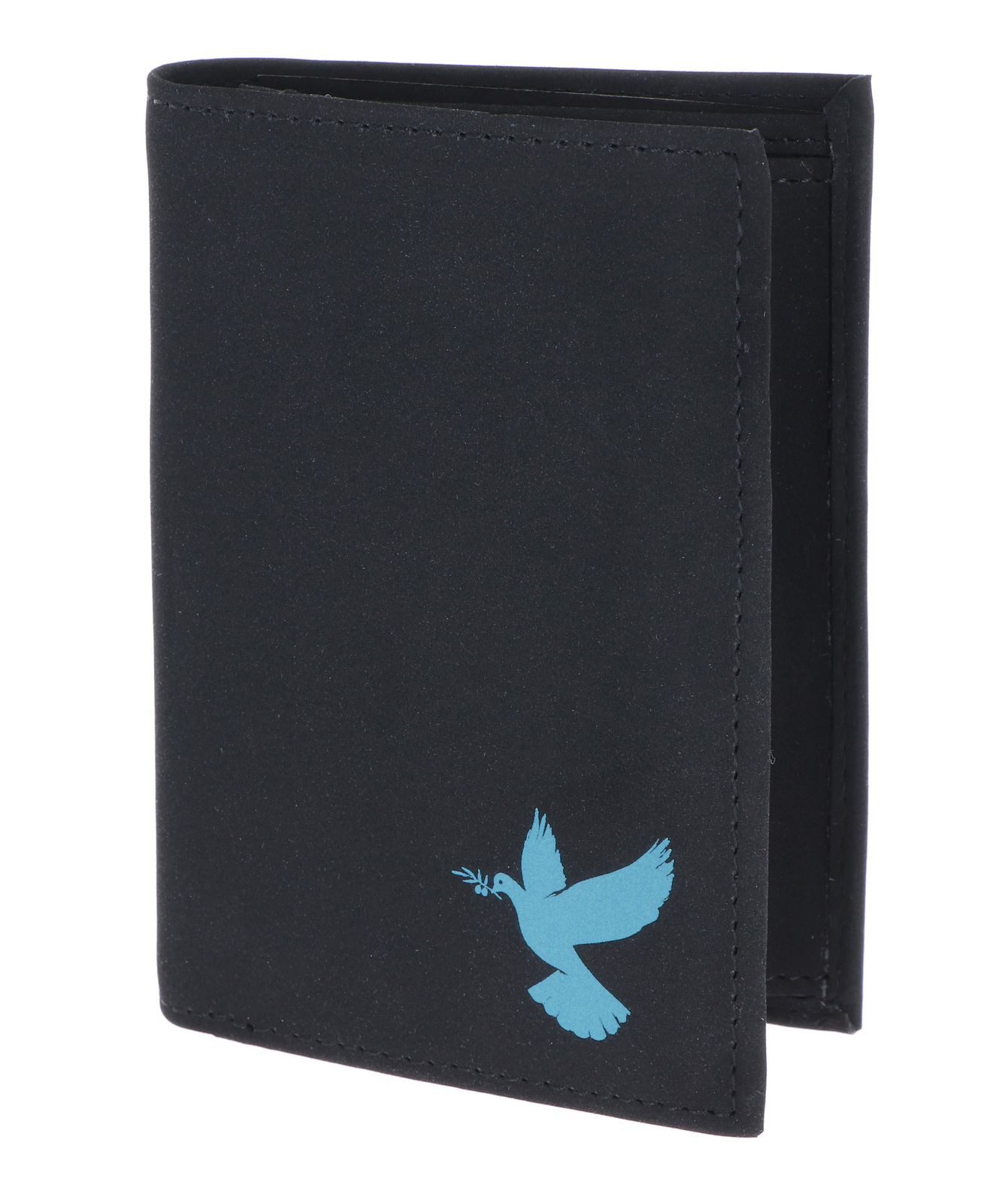 Freedom Pigeon Print Cyan Black