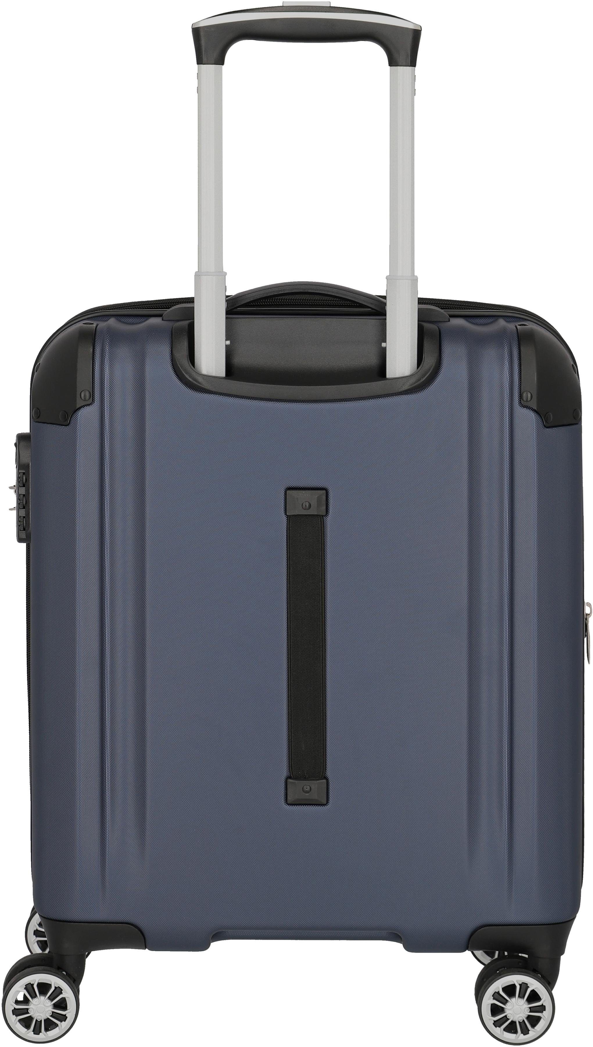 City, travelite 4 marine, (3 Trolleyset Rollen, tlg)