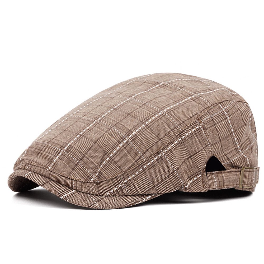 Flat Cap Schiebermütze Barret Flat Cap Schirmmütze für Herren Damen