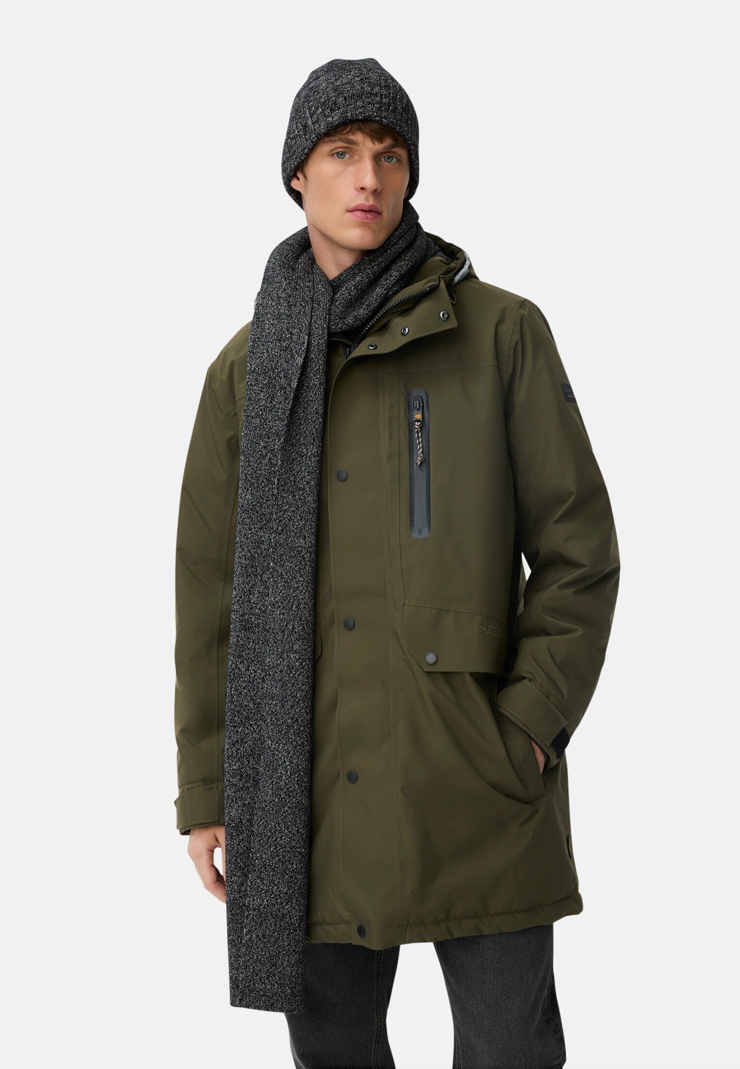 camel active Funktionsparka mit Kapuze Langarm Kapuze günstig online kaufen