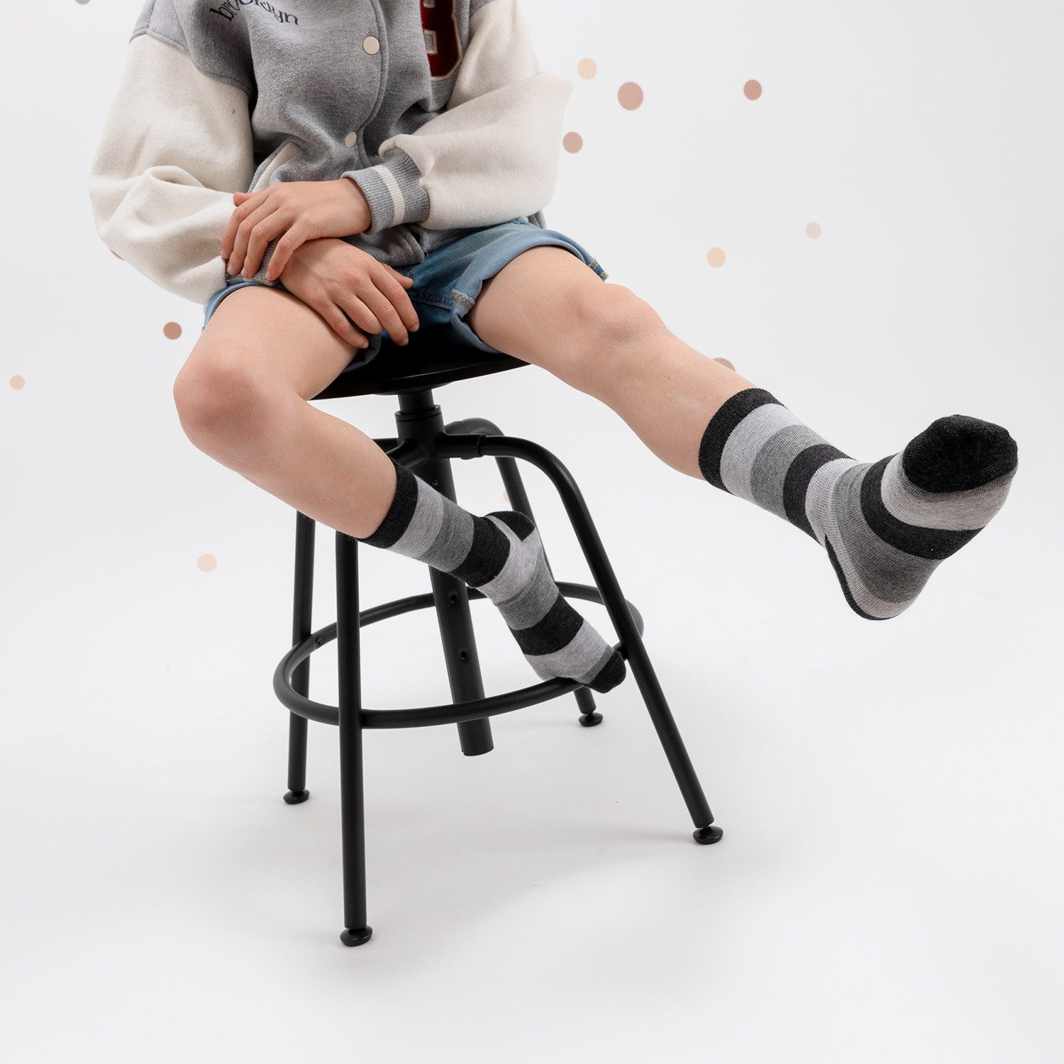 OCCULTO Basicsocken Jungen & Mädchen Bunte Socken 10er Pack (Modell: Estilo) (10-Paar) – Bild 4 von 5