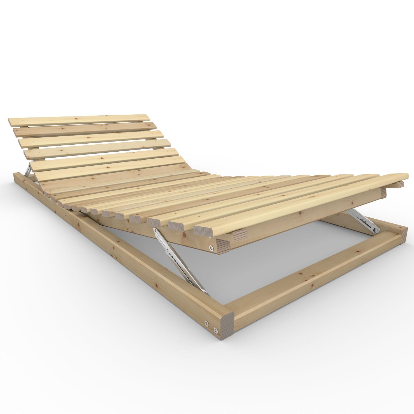 Lattenrost Ergonomischer Holzrahmen Kopf- und Fußteil verstellbar ''Ergo-Eva'' 90, TUGA-Holztech