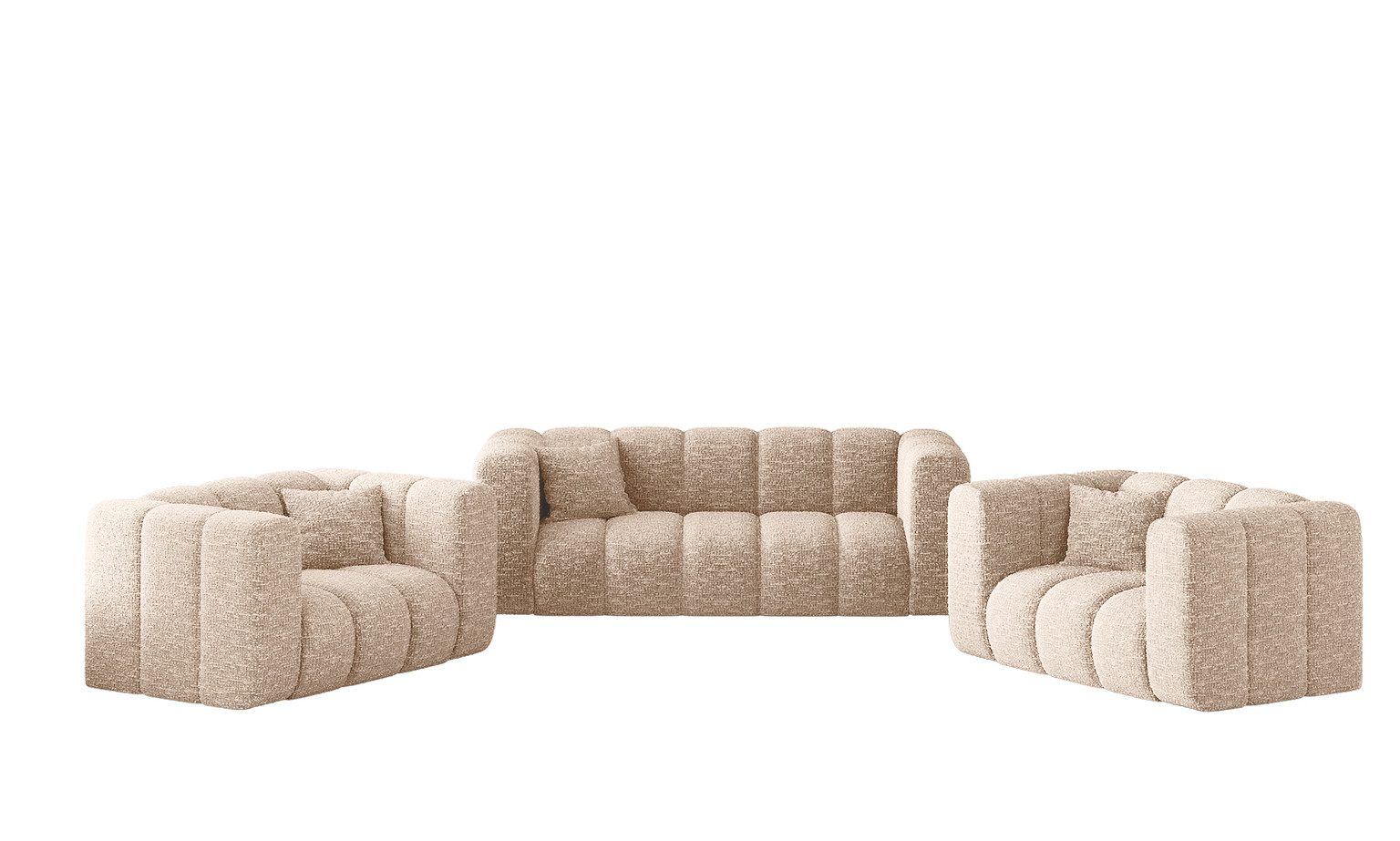Kaiser Möbel Loungeset Sofagarnitur 2+1+1 Couchgarnitur günstig online kaufen