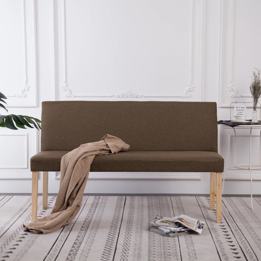 furnicato Truhenbank Bequeme Flurbank aus massivem Kiefernholz Braun und Natur 139,5x54x85, Komfortable Sitzbank mit Schaumstoffpolsterung für den Eingangsbereich