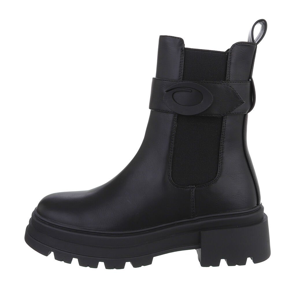 Ital-Design Damen Freizeit Plateaustiefelette (84648323) Blockabsatz günstig online kaufen
