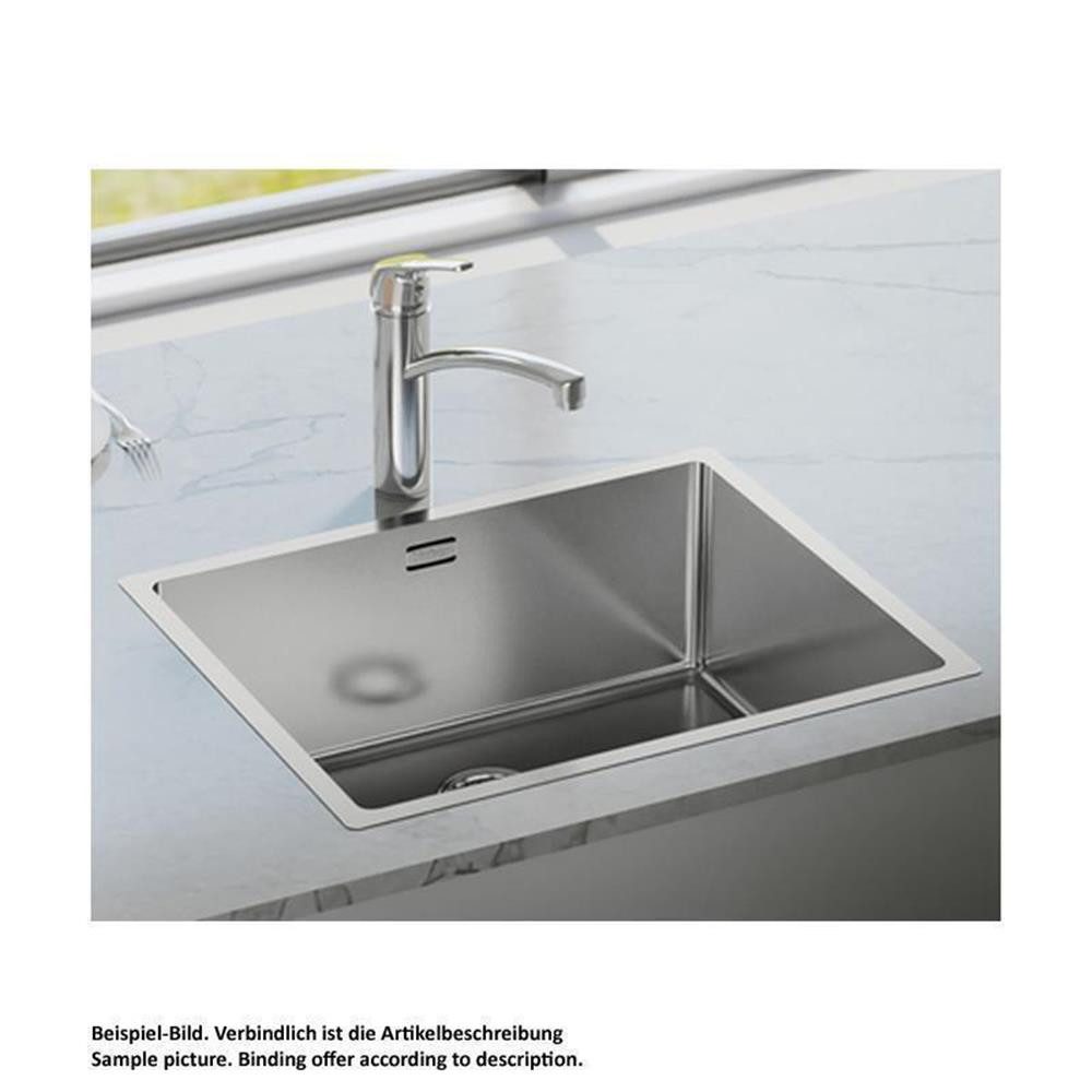 Naber Edelstahlspüle Corno Piu PFU4 Edelstahl, 54/44 cm