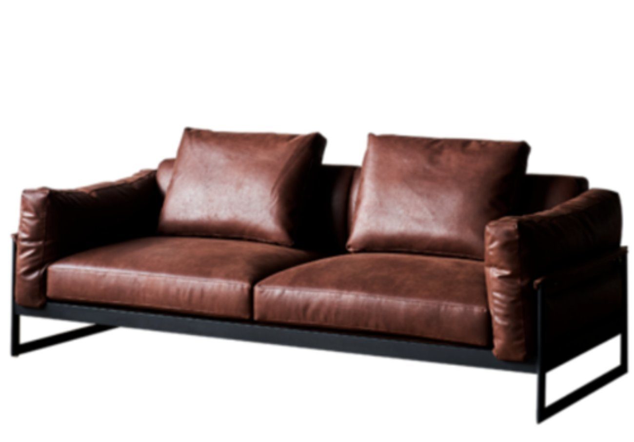 4+2 Polster Garnitur Designer Möbel Nubuk Couch Wohnzimmer-Set, JVmoebel Italy Sofas Leder