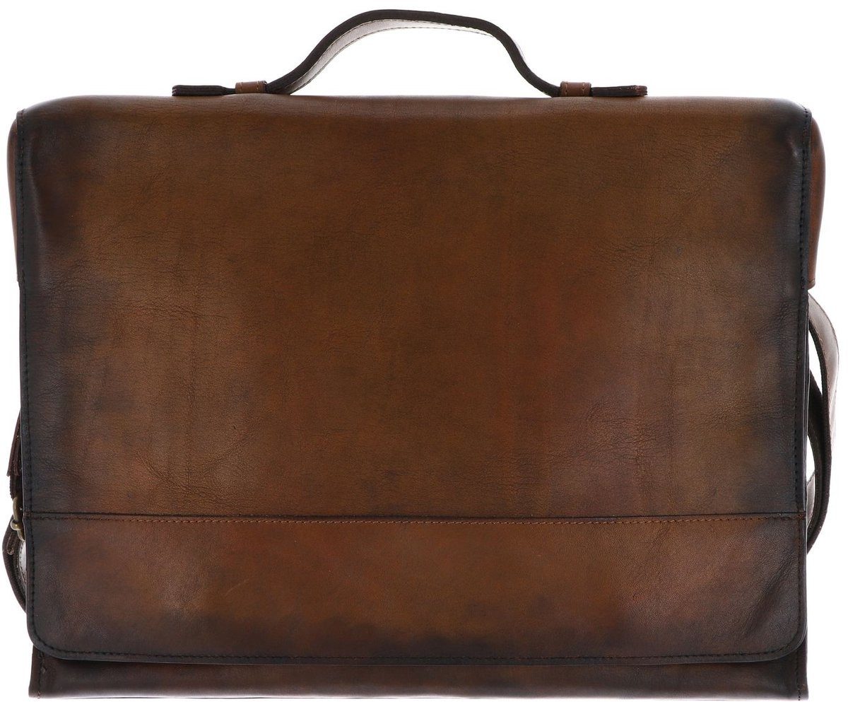 Jost Aktentasche Randers 10 40 cm (cognac), mit Innenfach