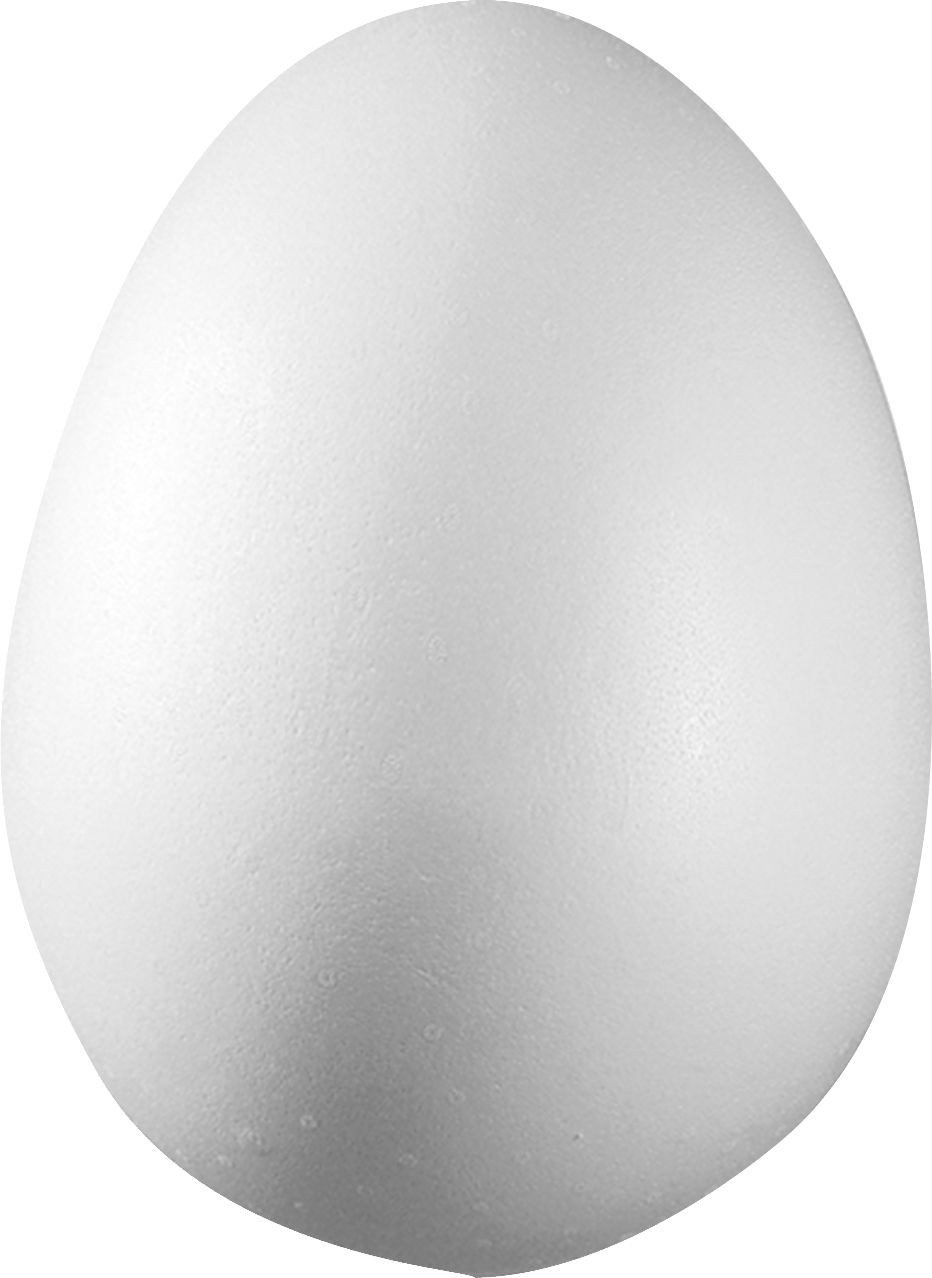 Styropor-Teil Styropor Ei teilbar 16cm weiß