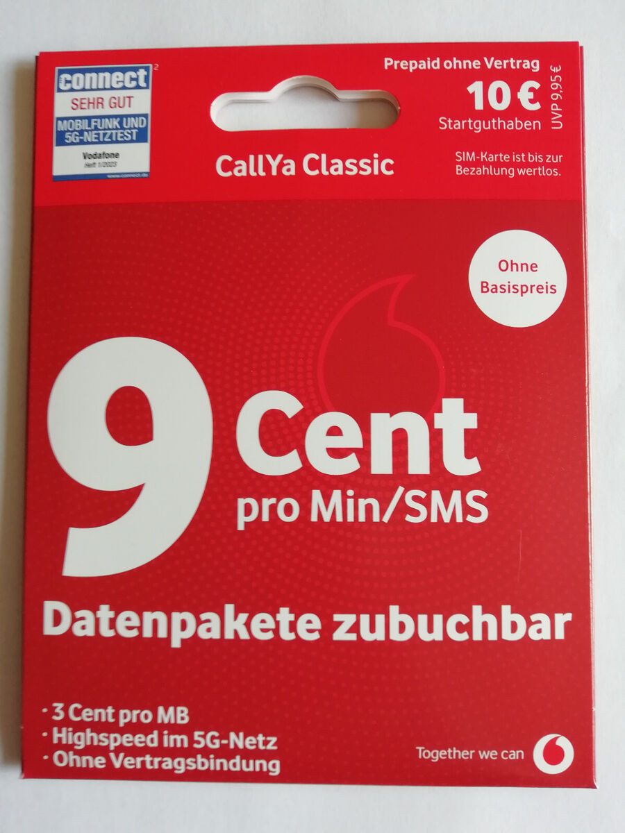 Vodafone Prepaidkarte