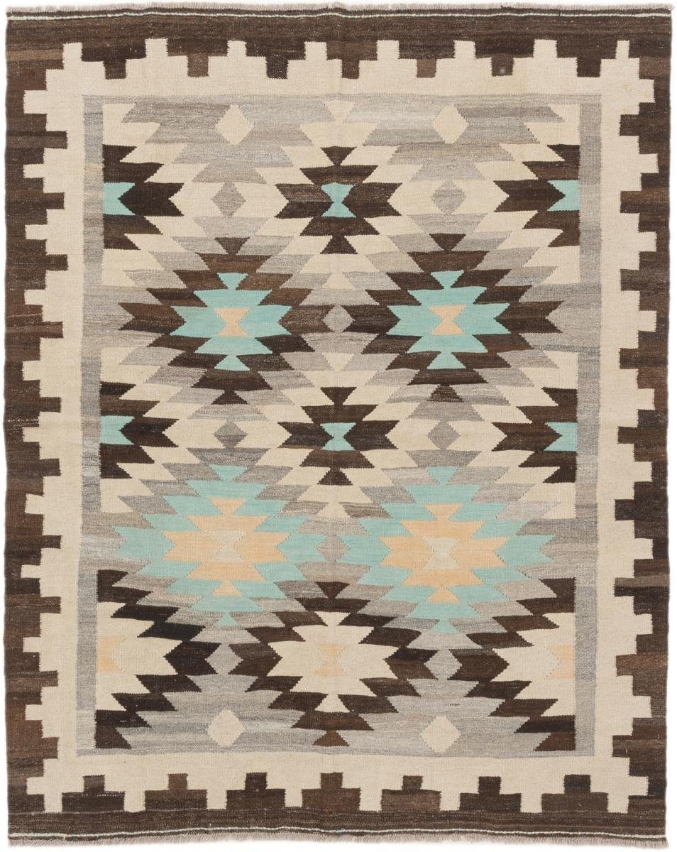 Orientteppich Kelim Afghan 152x190 Handgewebter Orientteppich, Nain Trading, rechteckig, Höhe: 3 mm | Kurzflor-Teppiche