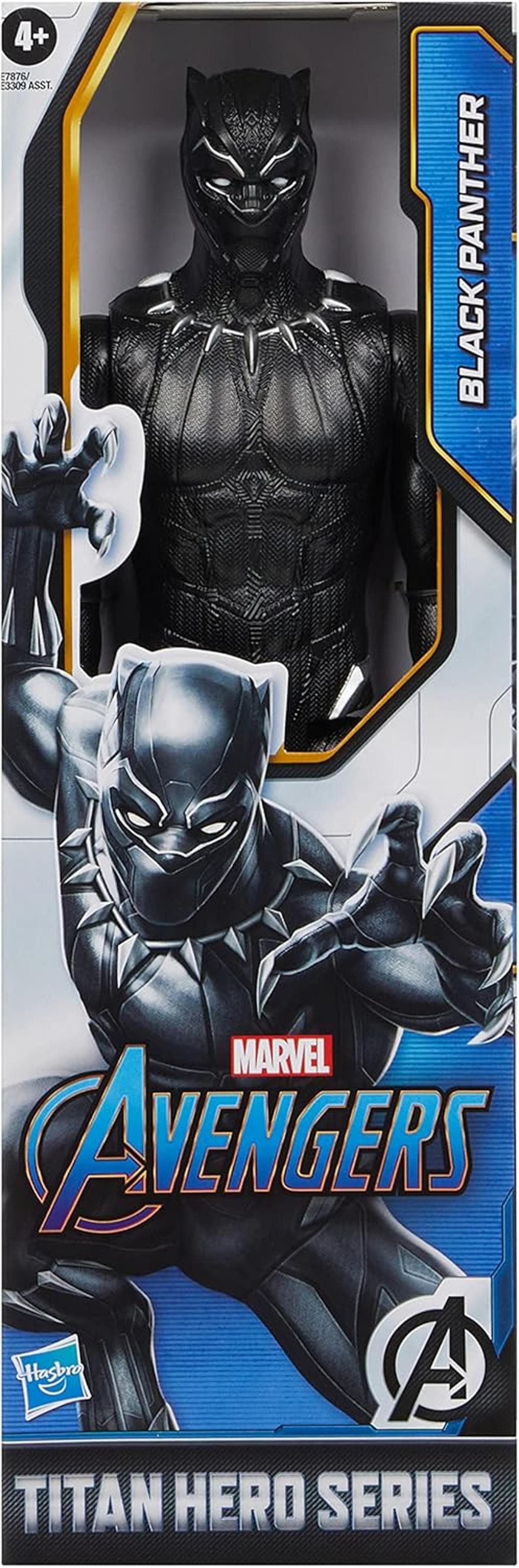 Hasbro Actionfigur Avengers Black Panther 30 cm Actionfigur mit Titan Hero Blast Gear 4+ – Bild 4 von 5