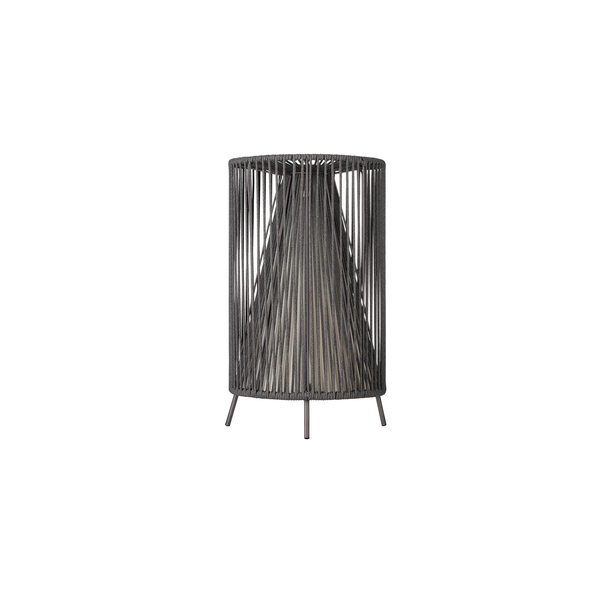 blomus LED Außen-Stehlampe -ROPE- Mobile LED Designer Outdoor Leuchte, LED fest integriert, Hochwertig, Wetterfest, Kabellos, Mobil, Modern, Edelstahl, Flexibel