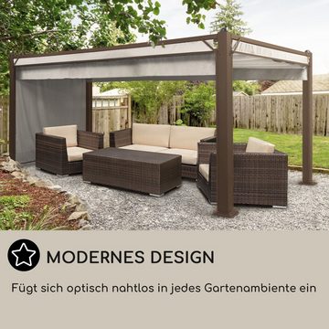 blumfeldt Pavillon Pantheon_Cortina_Rust, (Set, Set), Pergola Terrassenüberdachung Grillpavillon Gartenpavillon Sonnenschutz