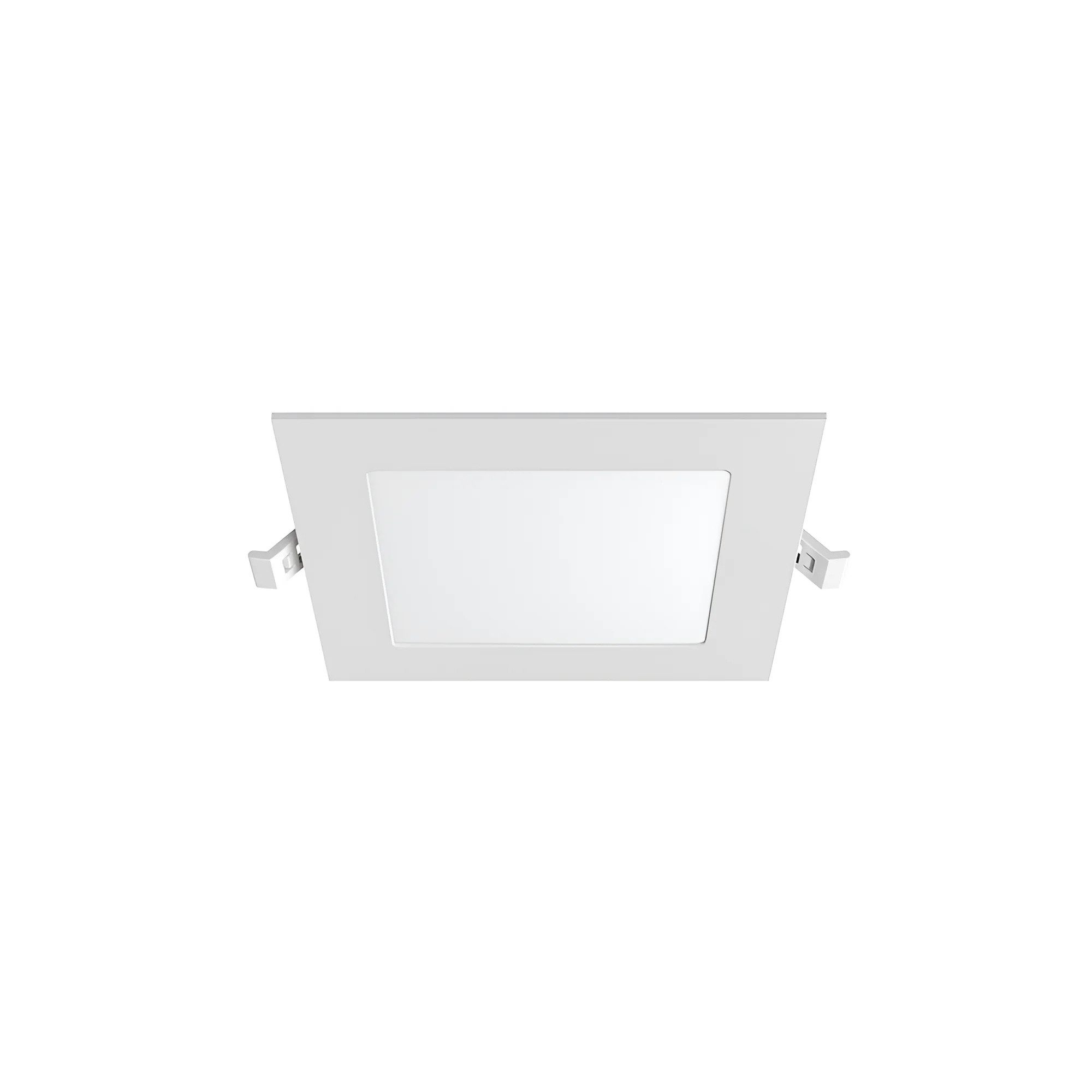 Braytron LED Einbaustrahler LED Einbaustrahler eckig 6W 470lm 3CCT Panel Deckenspot ultraflach, LED fest integriert, Neutralweiß, Kaltweiß, Warmweiß, Energieeffizient, Flimmerfrei, 3 Lichtfarben (CCT)