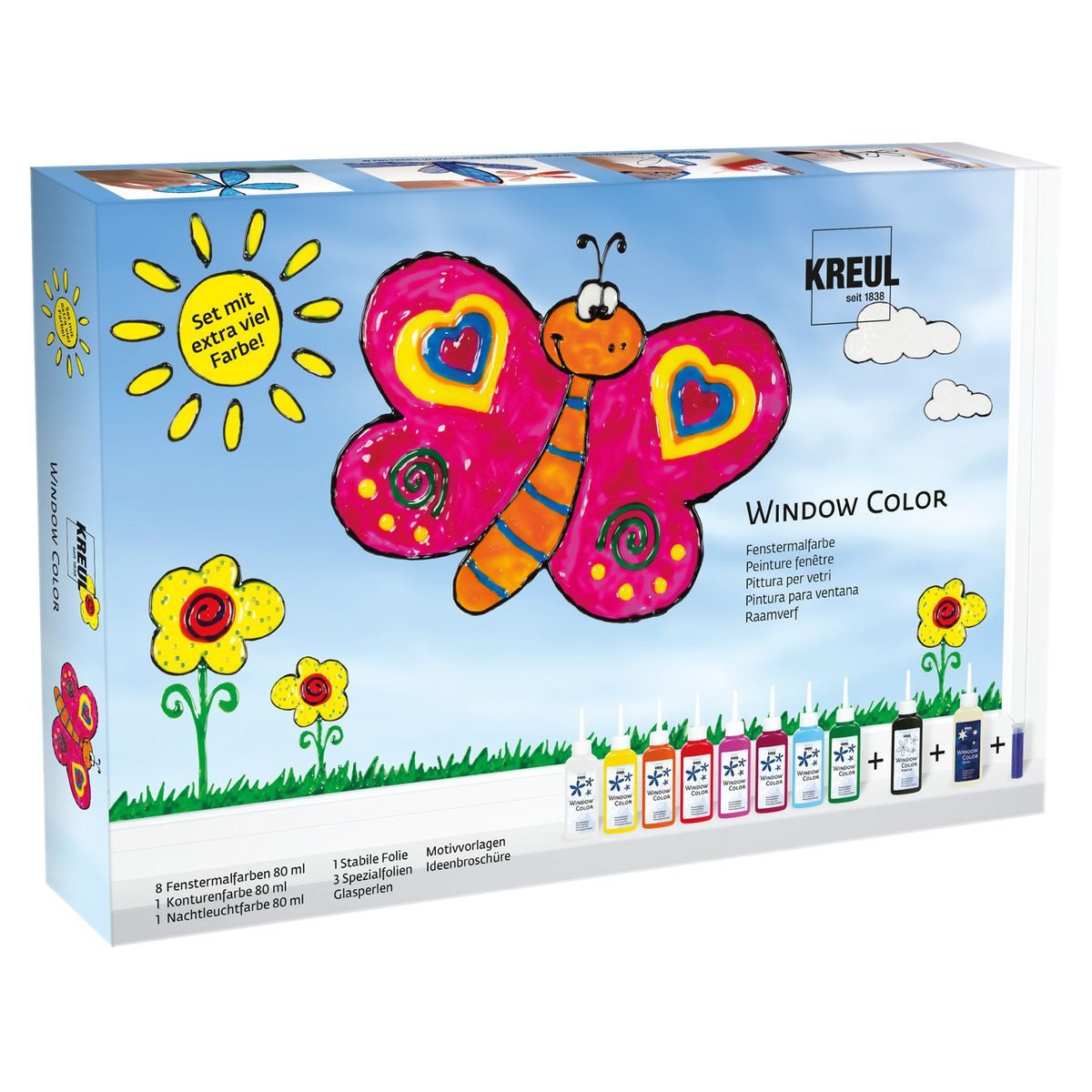 C. KREUL Wasserfarbe KREUL Window Color Set 8x80ml günstig online kaufen