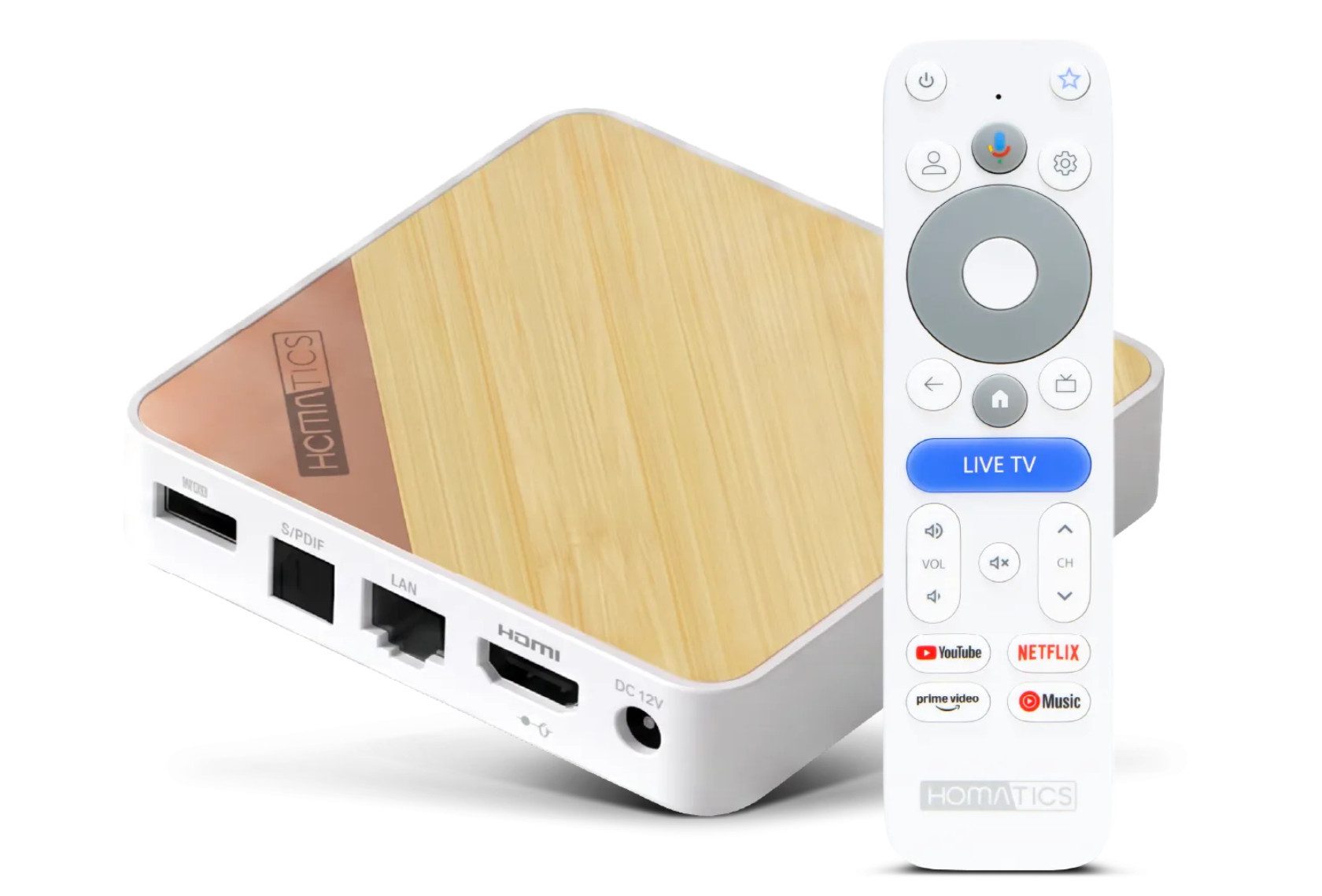 Homatics Homatics Box 4K V2 Google TV Mediaplayer 4K Netzwerk-Receiver
