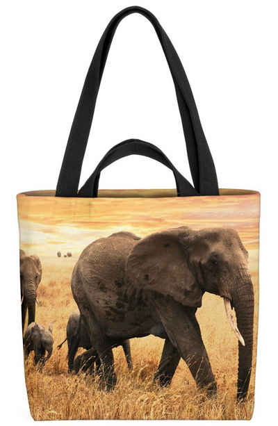VOID Henkeltasche (1-tlg), Elefanten Steppe Afrika Elefant Afrika Safari Dschungel Zoo Tiere