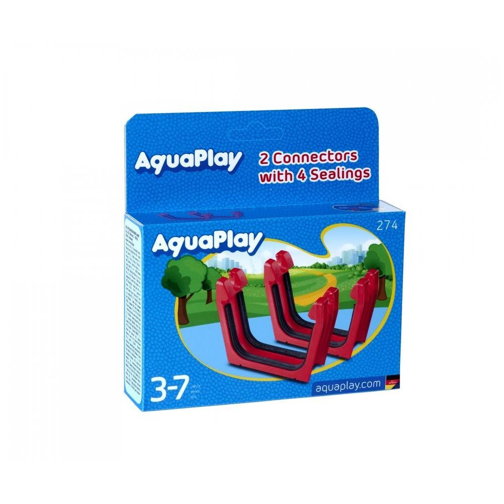 Aquaplay Wasserspieltisch Verbindung + Dichtung, 2x, Erweiterungsset, für AquaPlay Wasserbahnen