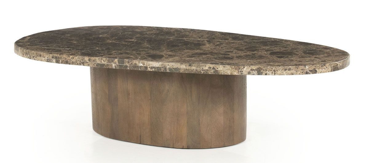 LEVEN Lifestyle Couchtisch "Lusso" oval brauner günstig online kaufen