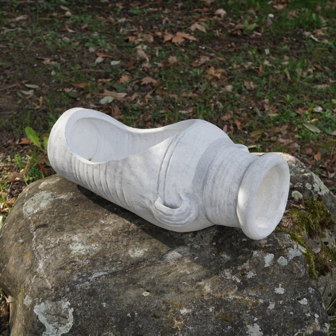gartendekoparadies.de Pflanzkübel Amphore als Pflanzschale Pflanzgefäß, H. 23 cm, 5 Liter, 12 kg, Frostsicher