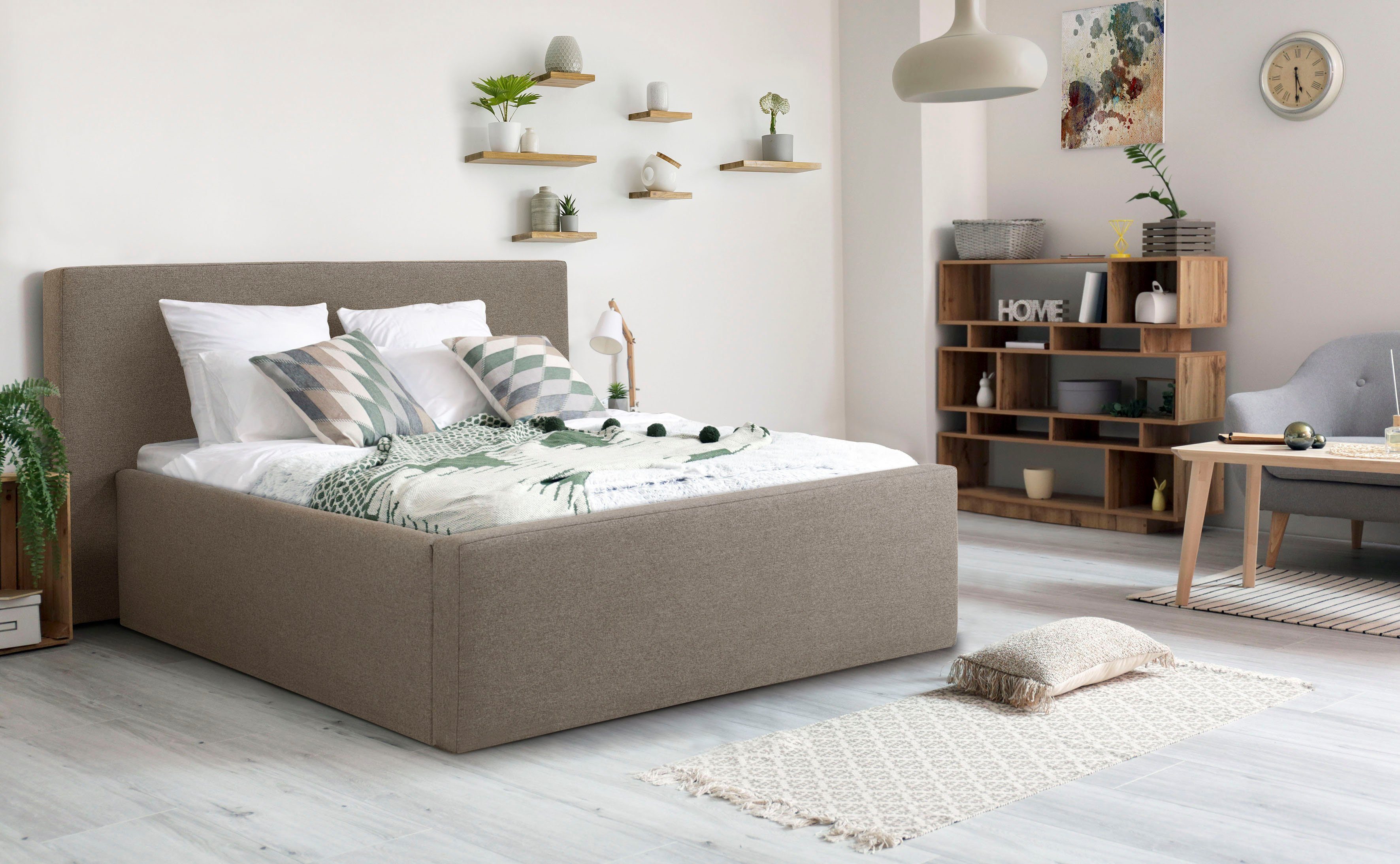 INOSIGN Polsterbett "Dalina" geradliniges Kopfteil, in 5 Breiten, auch in 2 günstig online kaufen