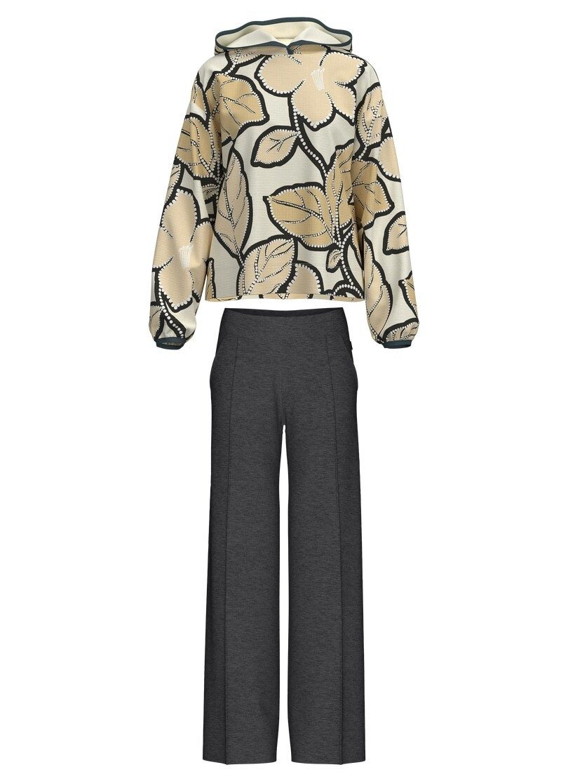 Trigema Freizeitanzug TRIGEMA Outfit mit floralem Muster (1-tlg) – Bild 2 von 3