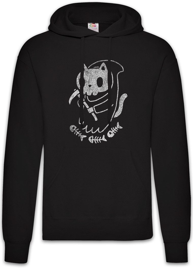 Hoodie Cat Reaper II Herren Hoodie Cats Katze Katzen Reaper Love Liebe Kitty