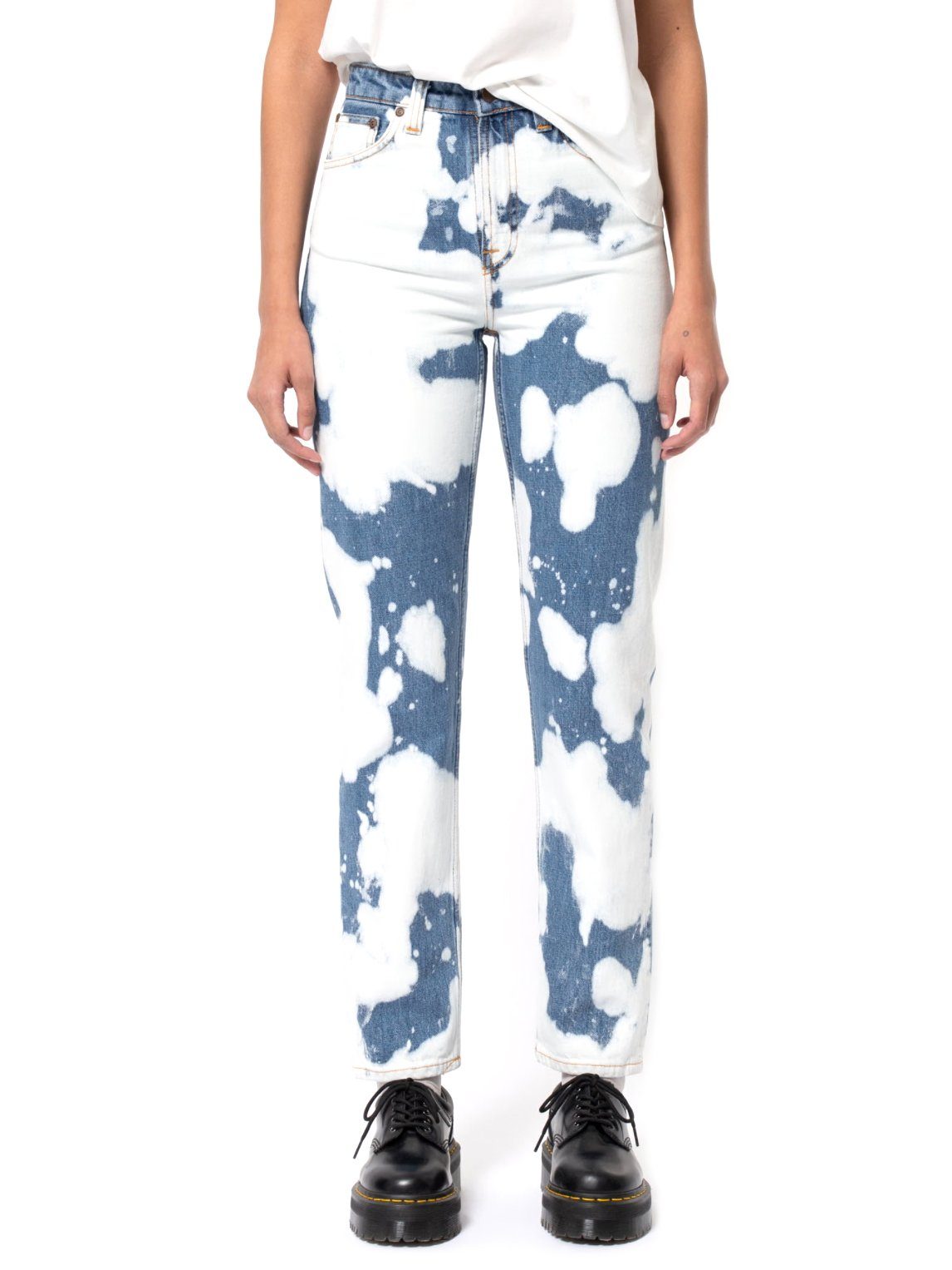 Nudie Jeans Tapered-fit-Jeans High Waist Hose Breezy Britt Tie Dye - W32  L26 online kaufen | OTTO