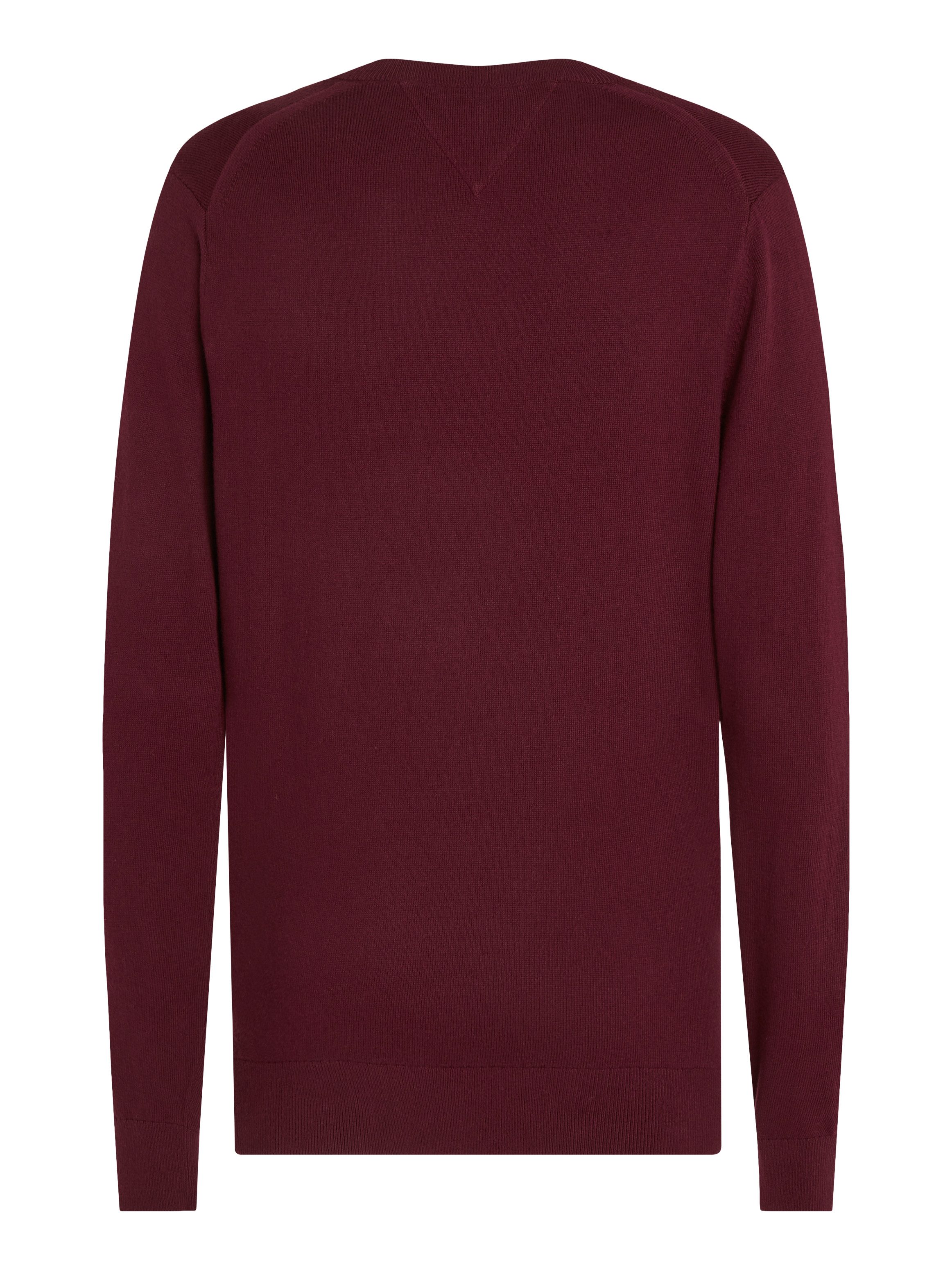 Tommy Hilfiger V-Ausschnitt-Pullover PIMA ORG CTN CASHMERE V NECK