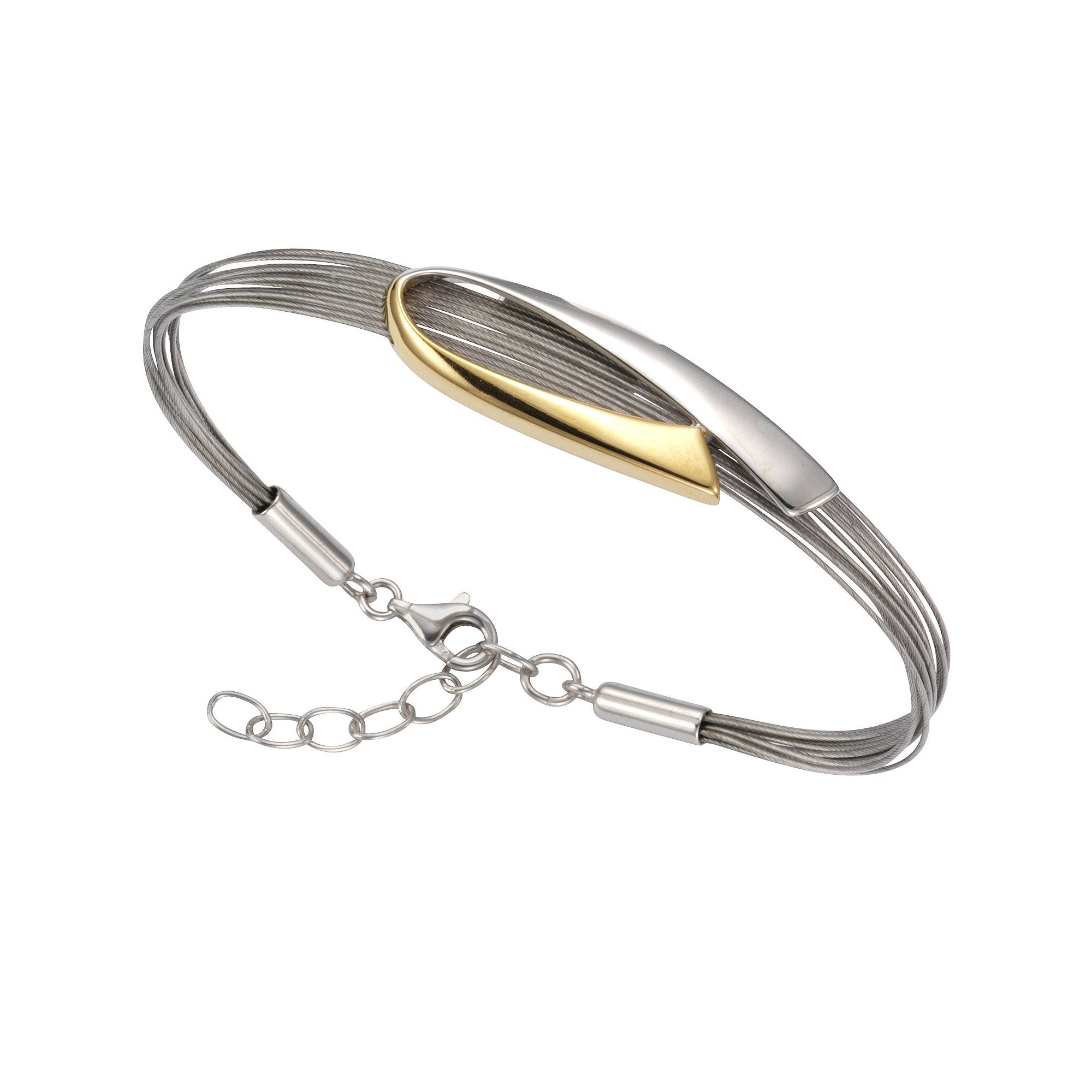 Vivance Armband 925/- Sterling Silber bicolor