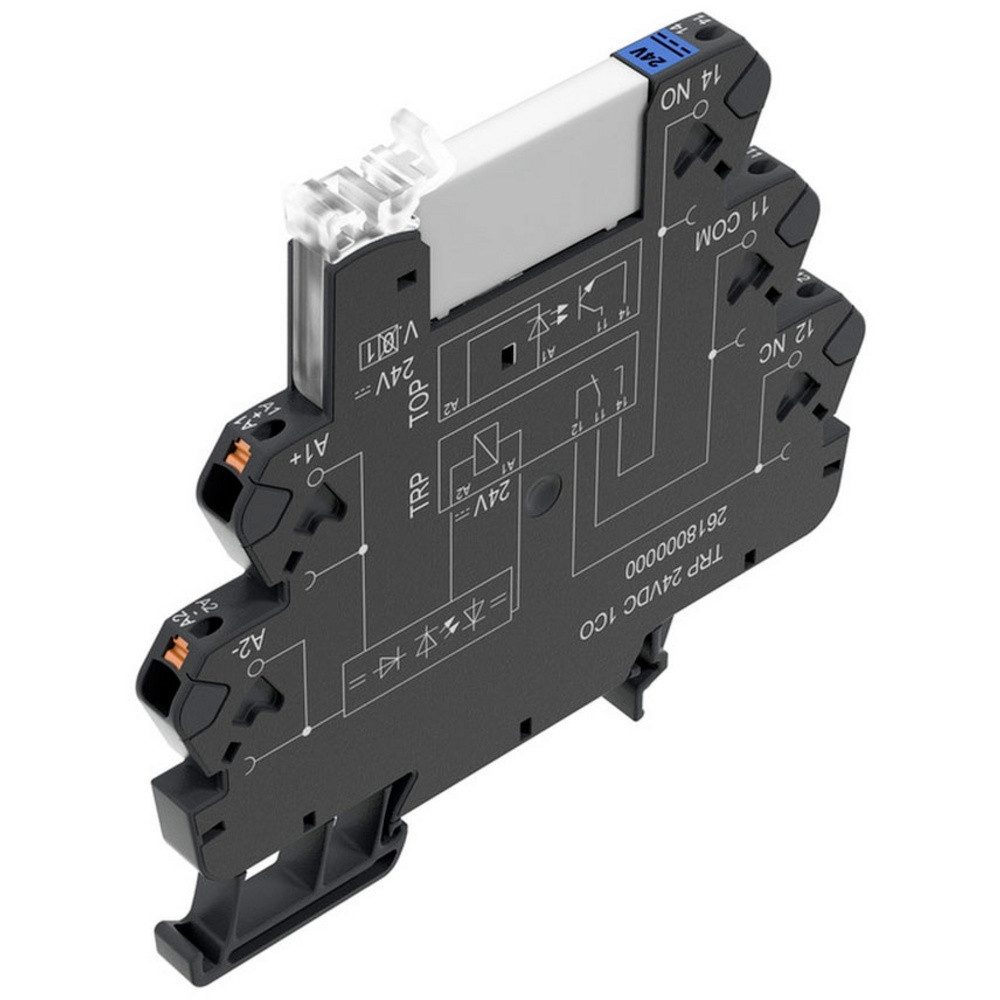 Weidmüller Relais-Modul Weidmüller TRP 24VDC 1CO Koppelrelais 24 V/DC 6 A 1 Wechsler 10 St., (TRP 24VDC 1CO)