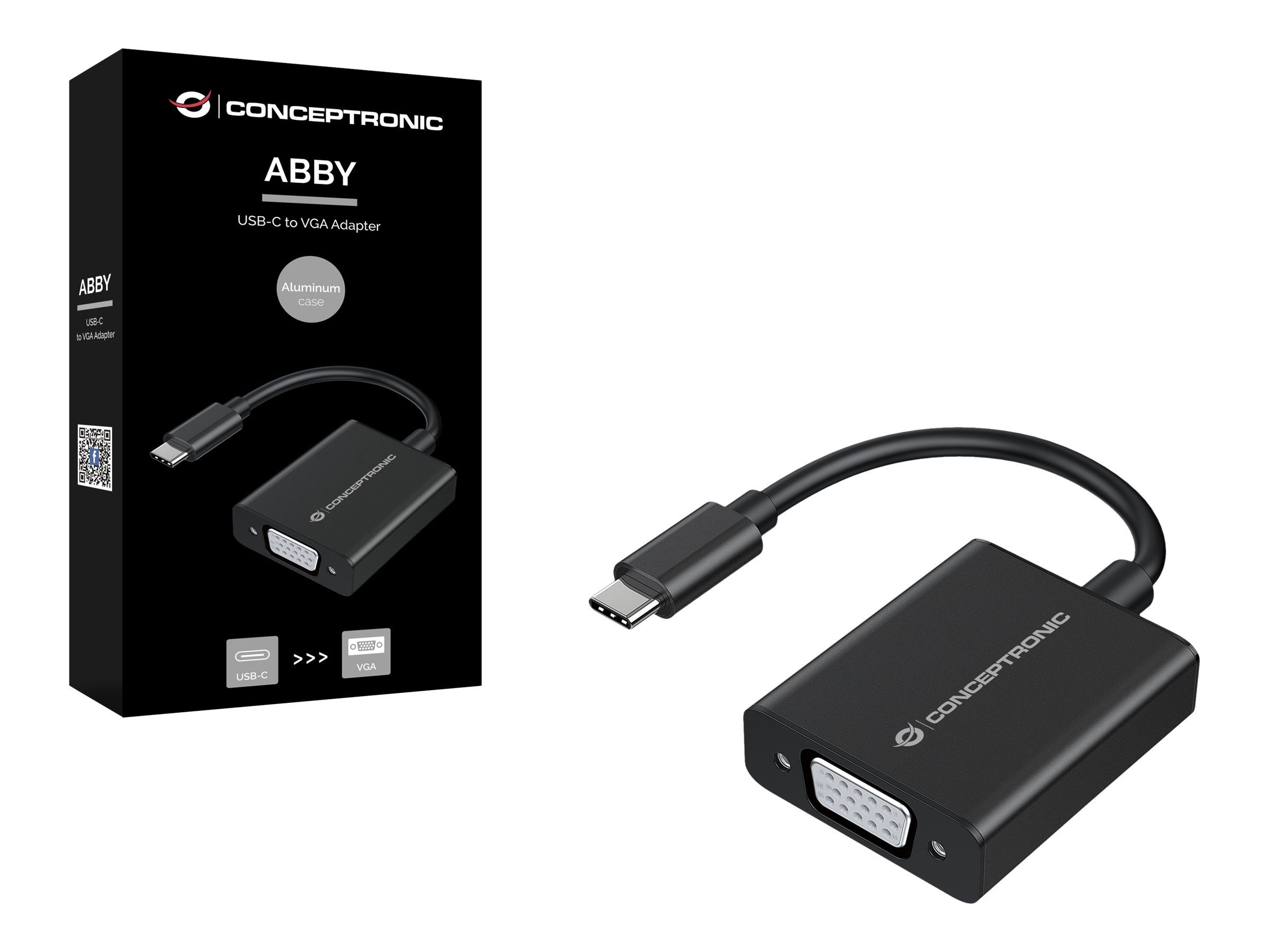 CONCEPTRONIC Adapter USB-C -> VGA 1080P60Hz 0.15m Computer-Kabel