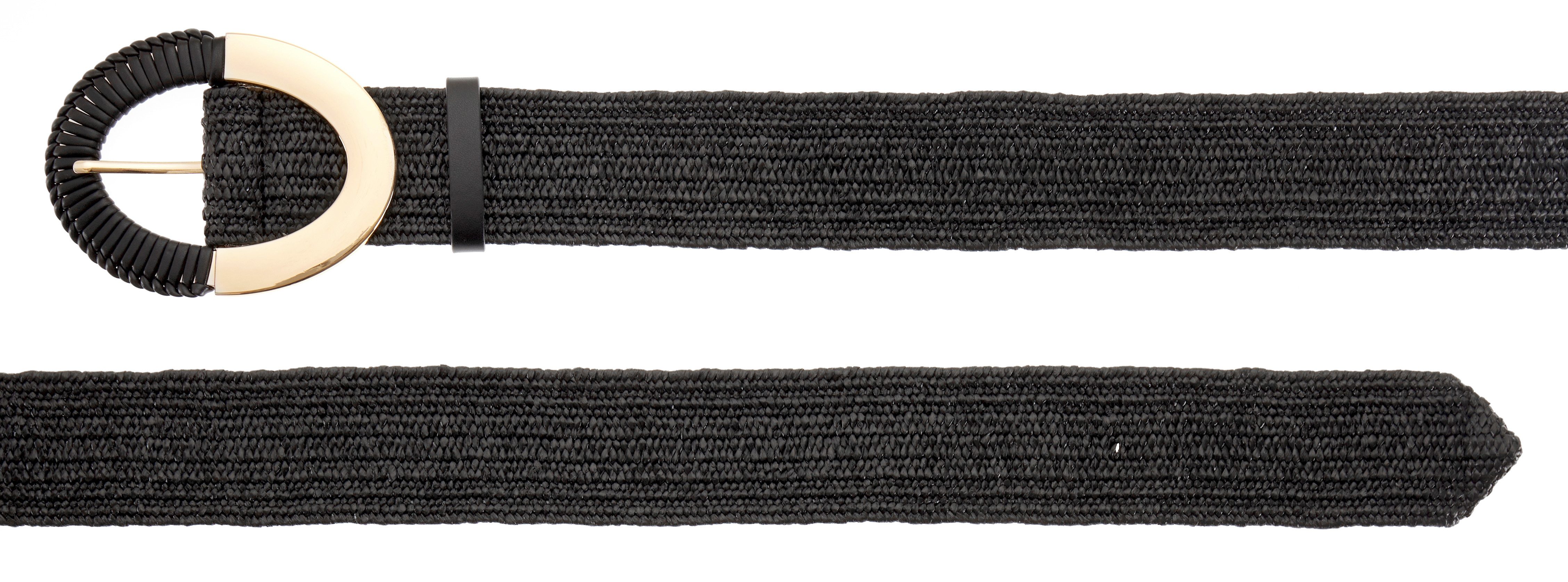 LASCANA Taillengürtel Stretchgürtel Schmuckgürtel, elastischer Gürtel für Kleid & Overall, Bast-Optik